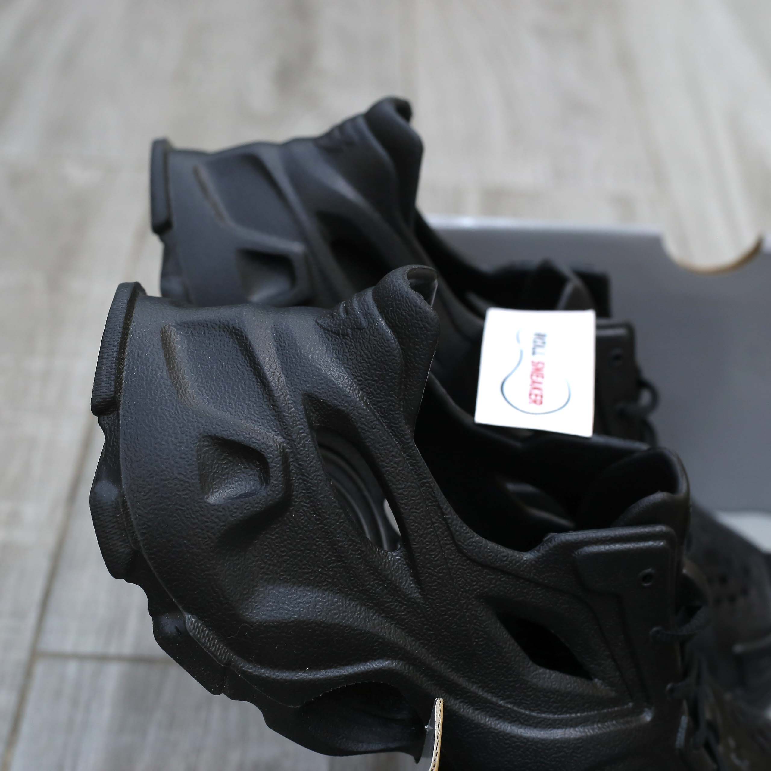 Giày Balenciaga HD Lace Up Black Like Auth
