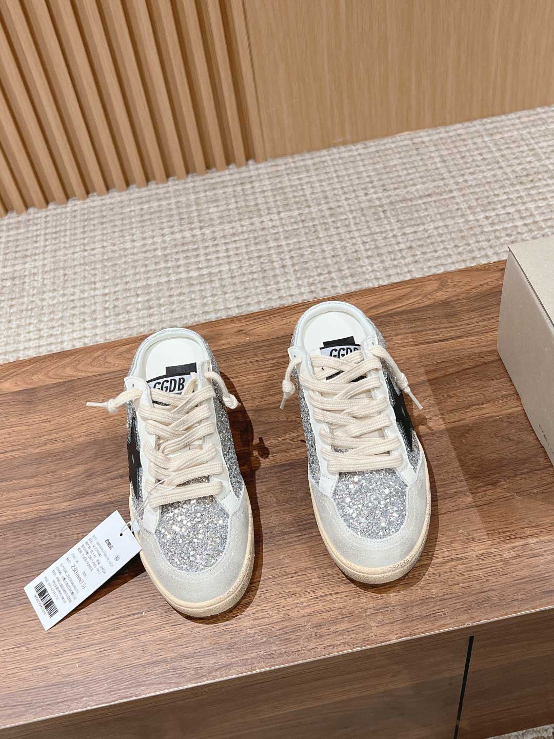 Giày Golden Goose Ball Star Slip on Glitter Detailing Best Quality