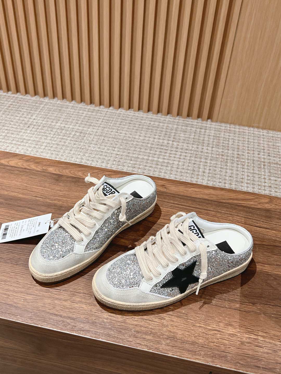 Giày Golden Goose Ball Star Slip on Glitter Detailing Best Quality