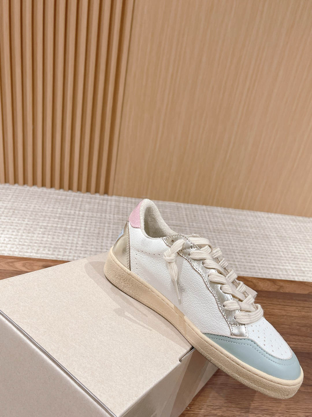 Giày Golden Goose Ball Star Suede Star-Patch Leather Trainers Best Quality