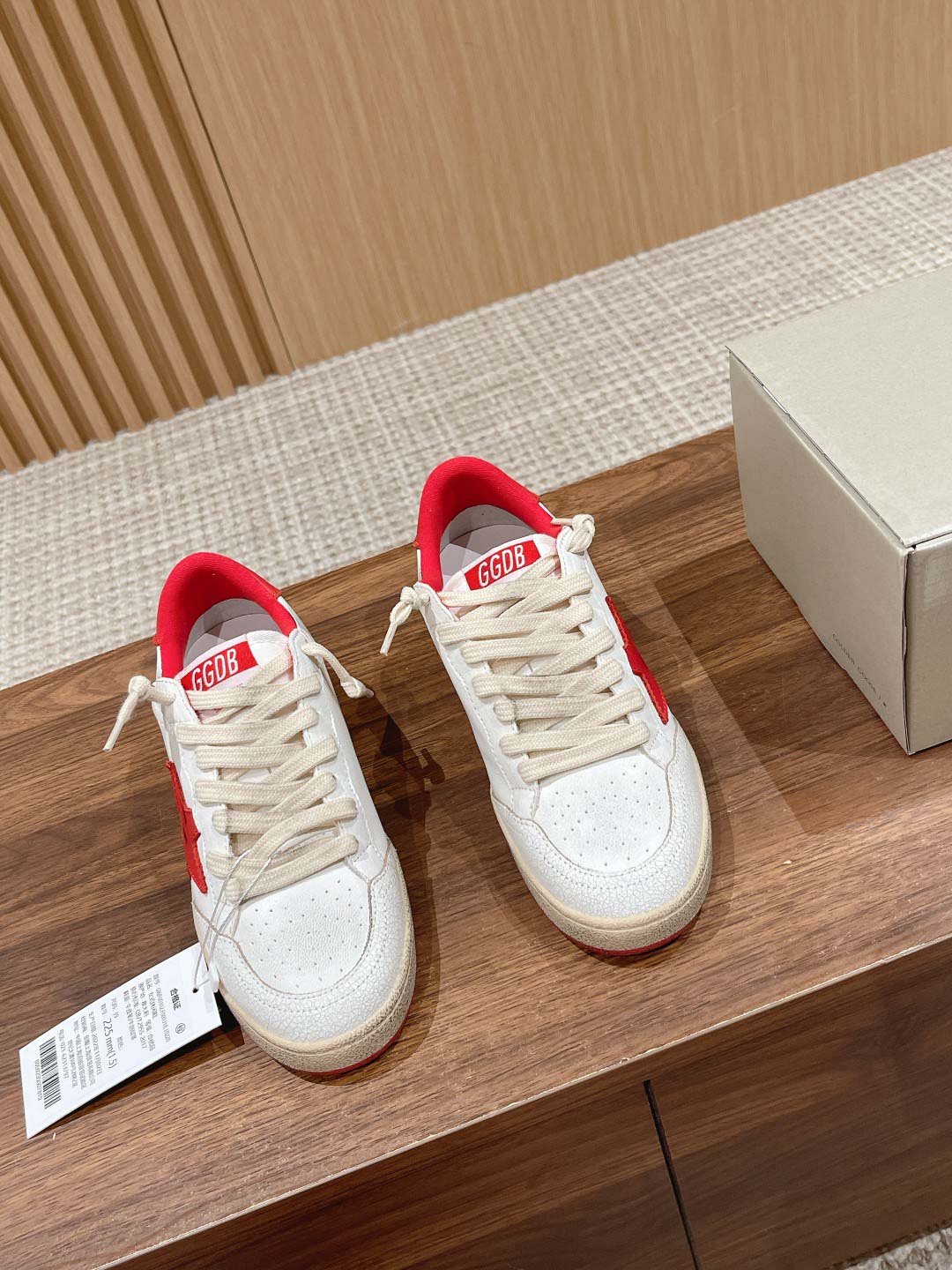 Giày Golden Goose Ball Star White Red Best Quality