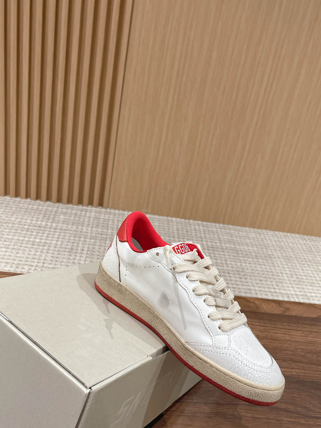 Giày Golden Goose Ball Star White Red Best Quality