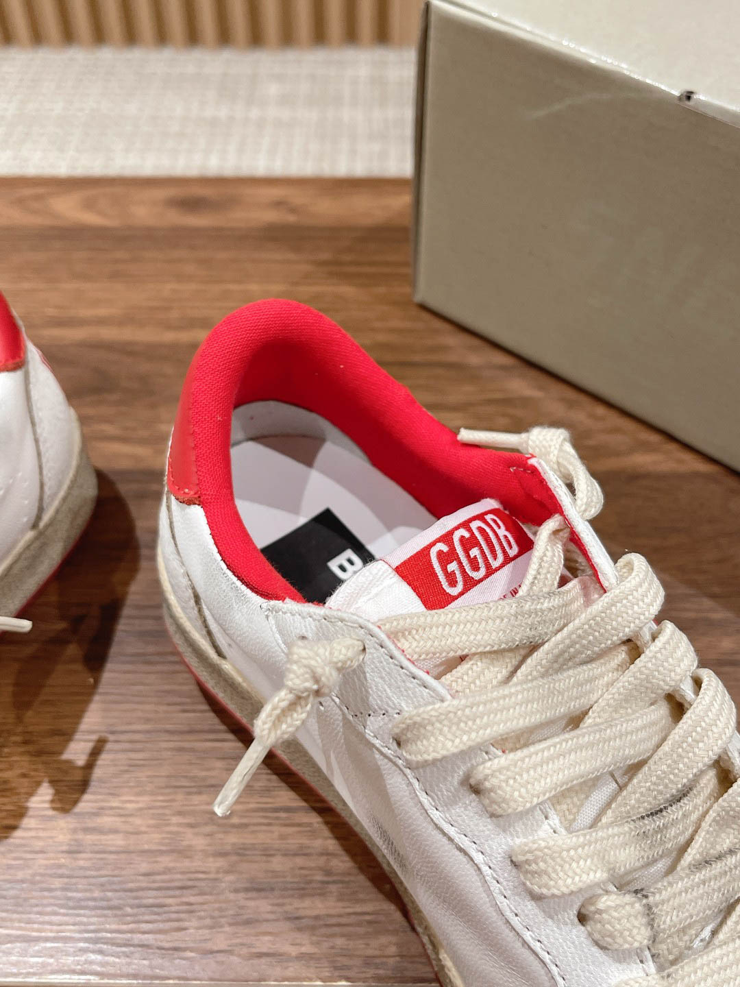 Giày Golden Goose Ball Star White Red Best Quality
