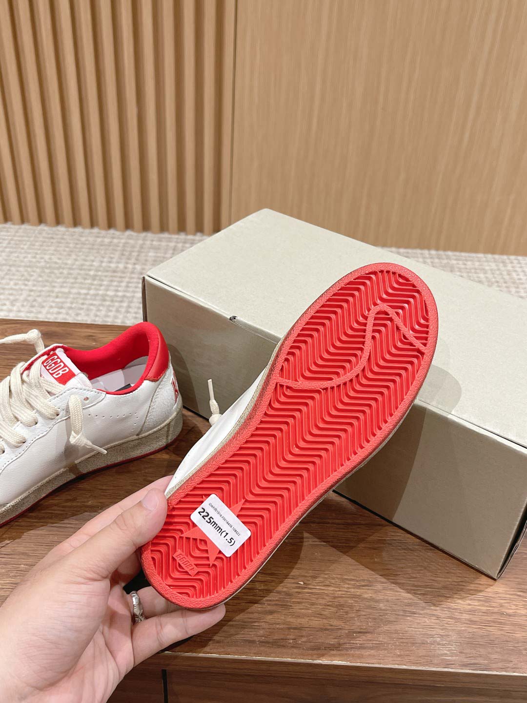 Giày Golden Goose Ball Star White Red Best Quality