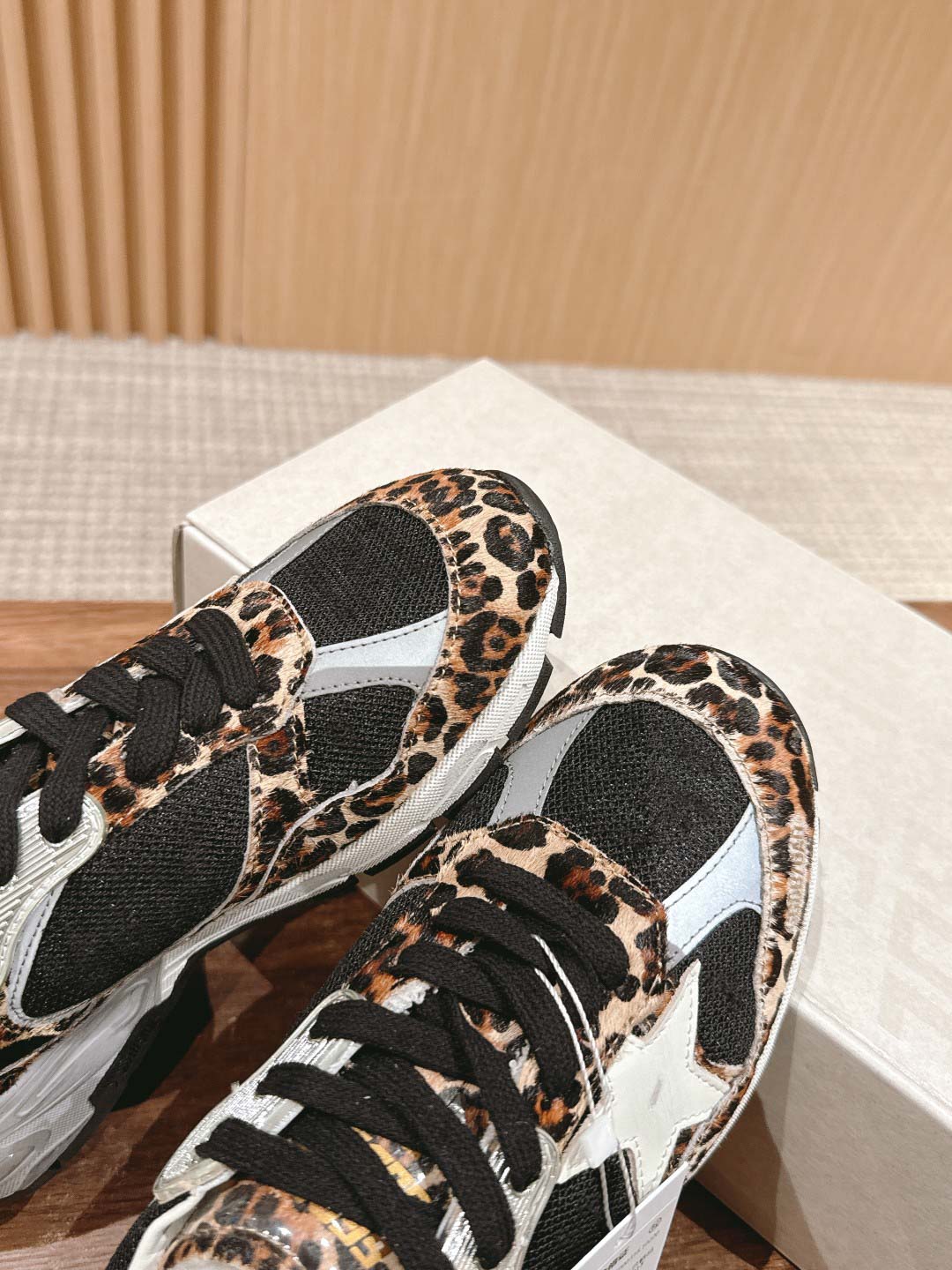 Giày Golden Goose  Running Dad Fabric Mix Brown Best Quality