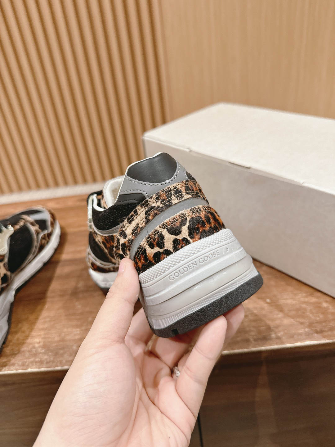 Giày Golden Goose  Running Dad Fabric Mix Brown Best Quality
