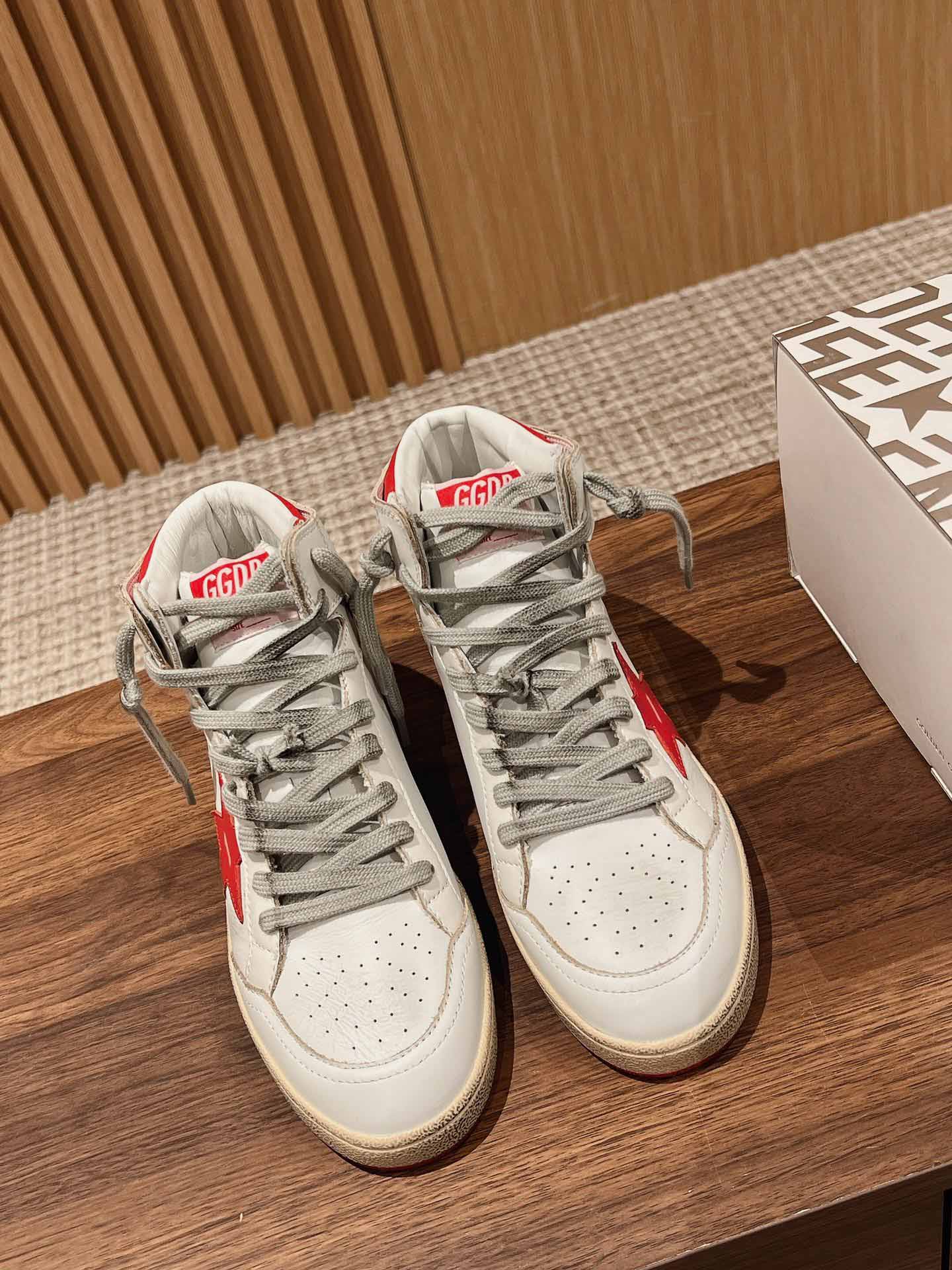 Giày Golden Goose Sky Star High ‘White Red’ Best Quality