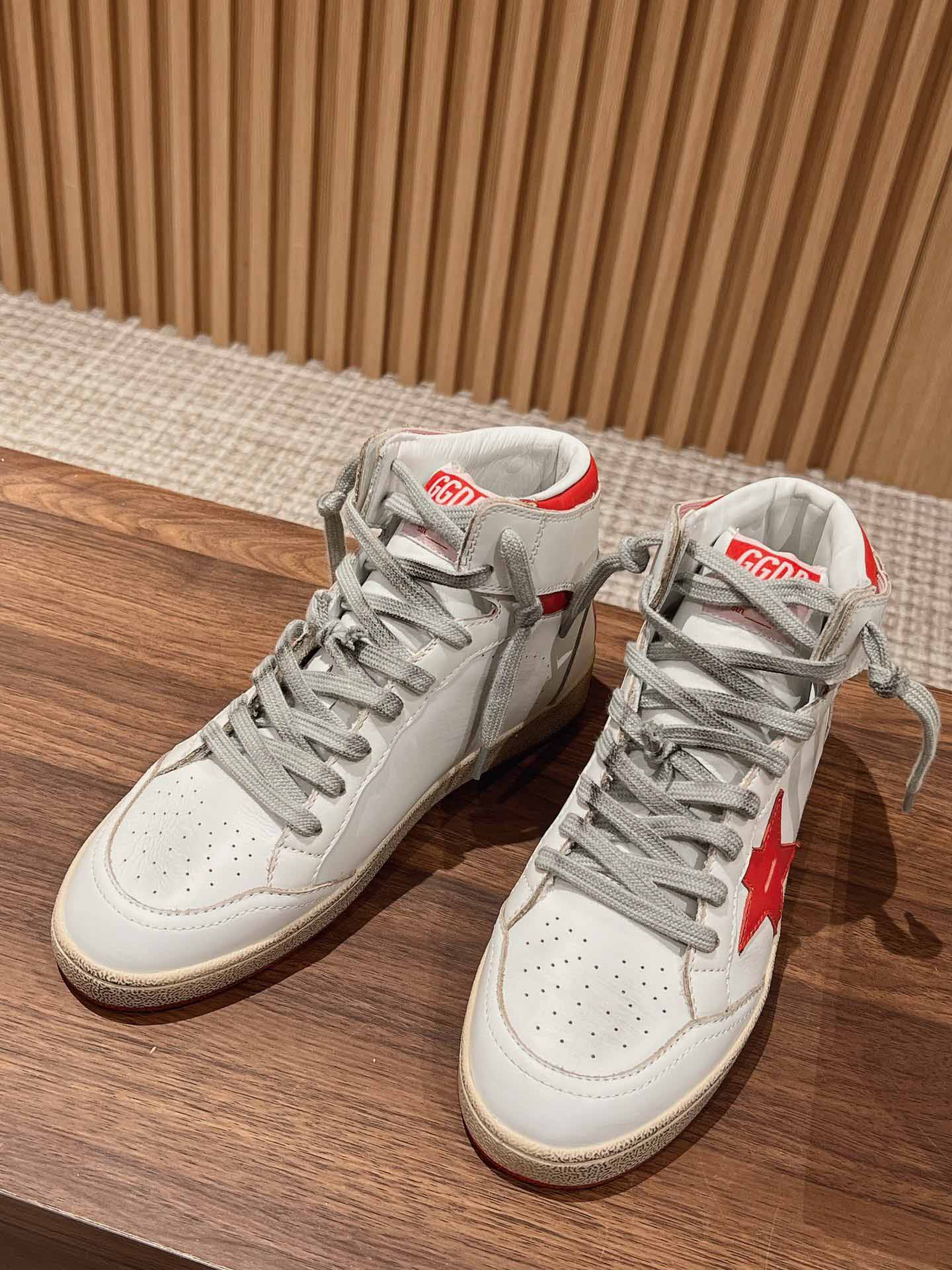 Giày Golden Goose Sky Star High ‘White Red’ Best Quality