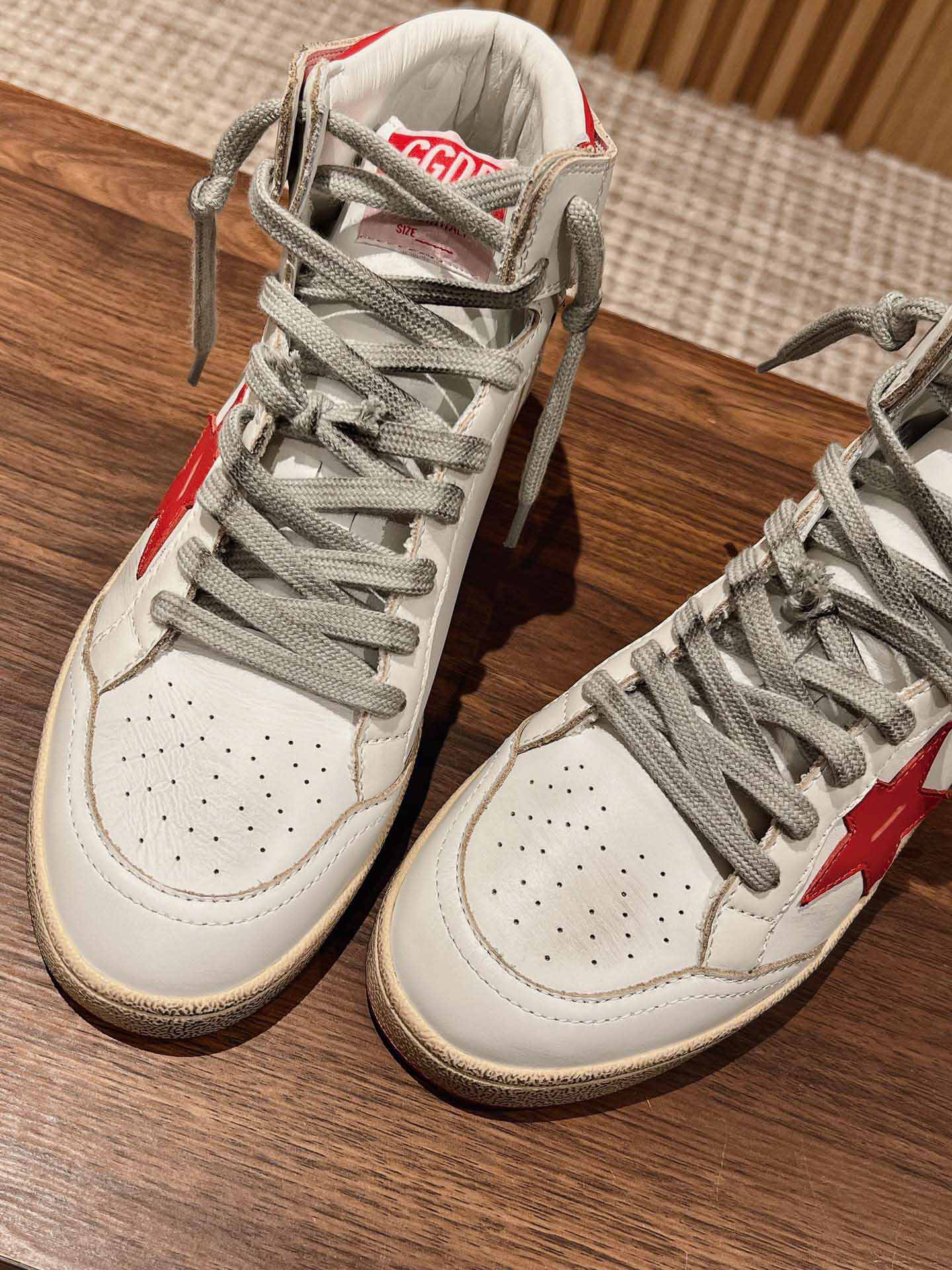 Giày Golden Goose Sky Star High ‘White Red’ Best Quality