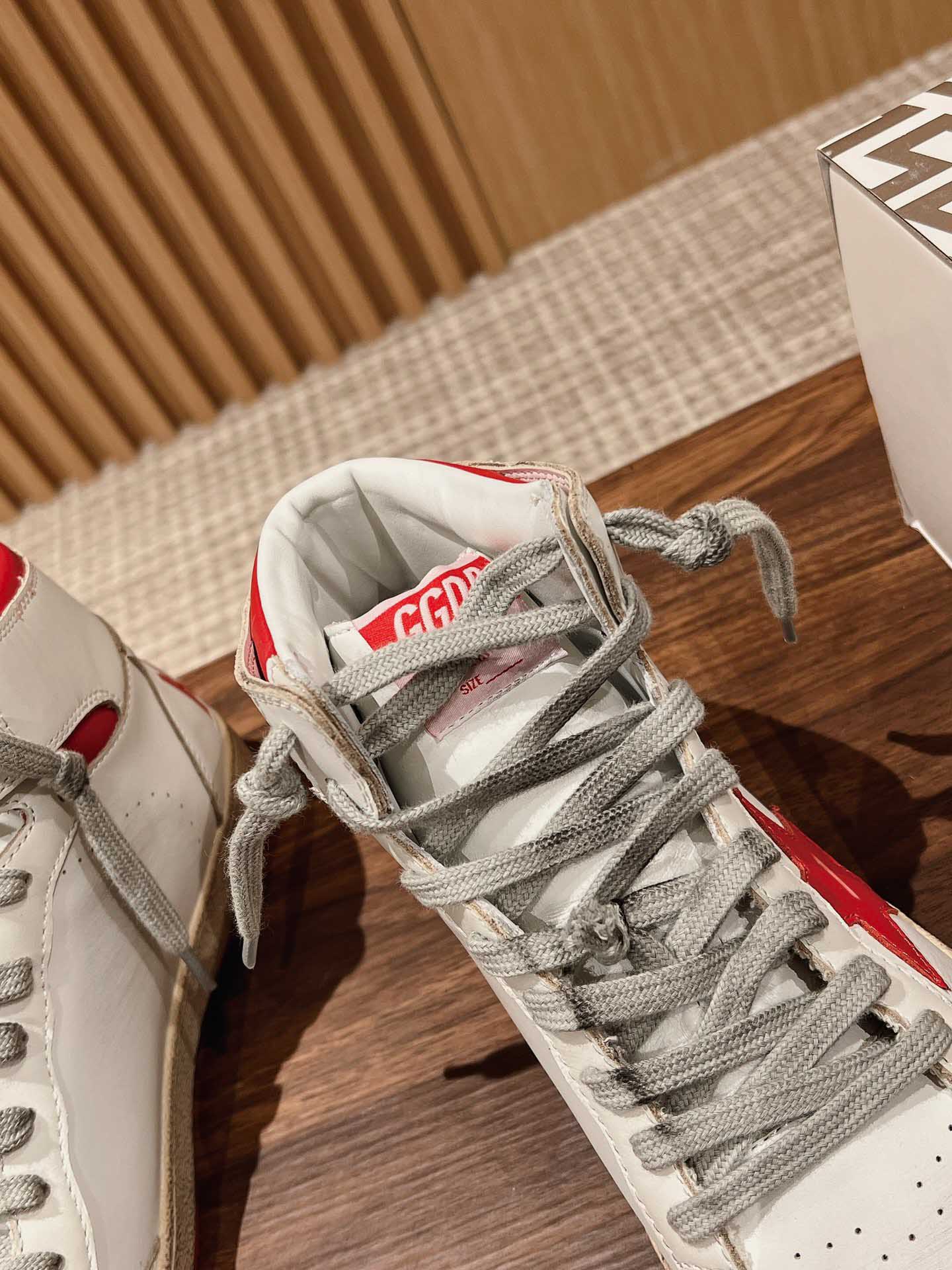 Giày Golden Goose Sky Star High ‘White Red’ Best Quality