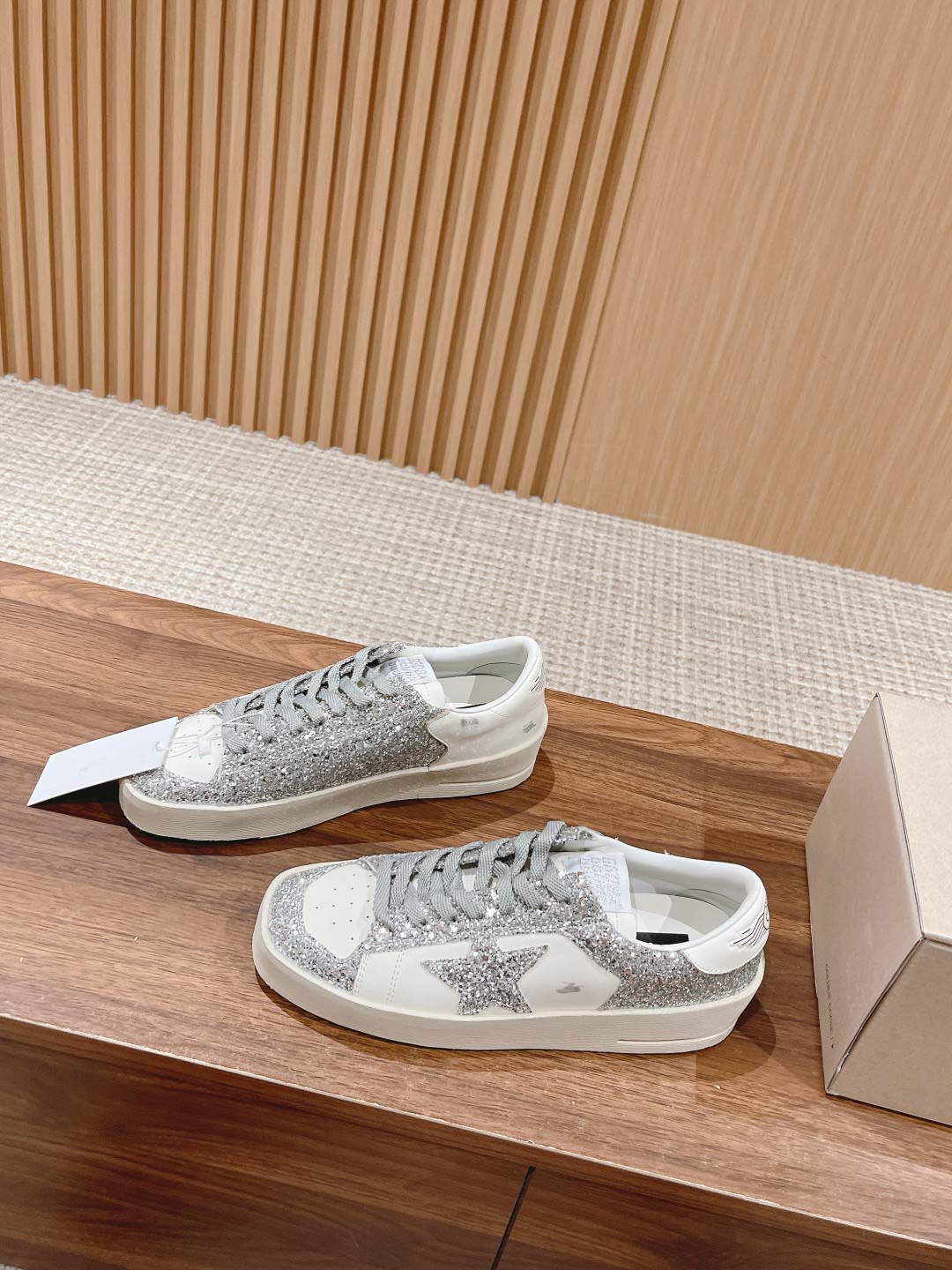 Giày Golden Goose Stardan White Grey Best Quality