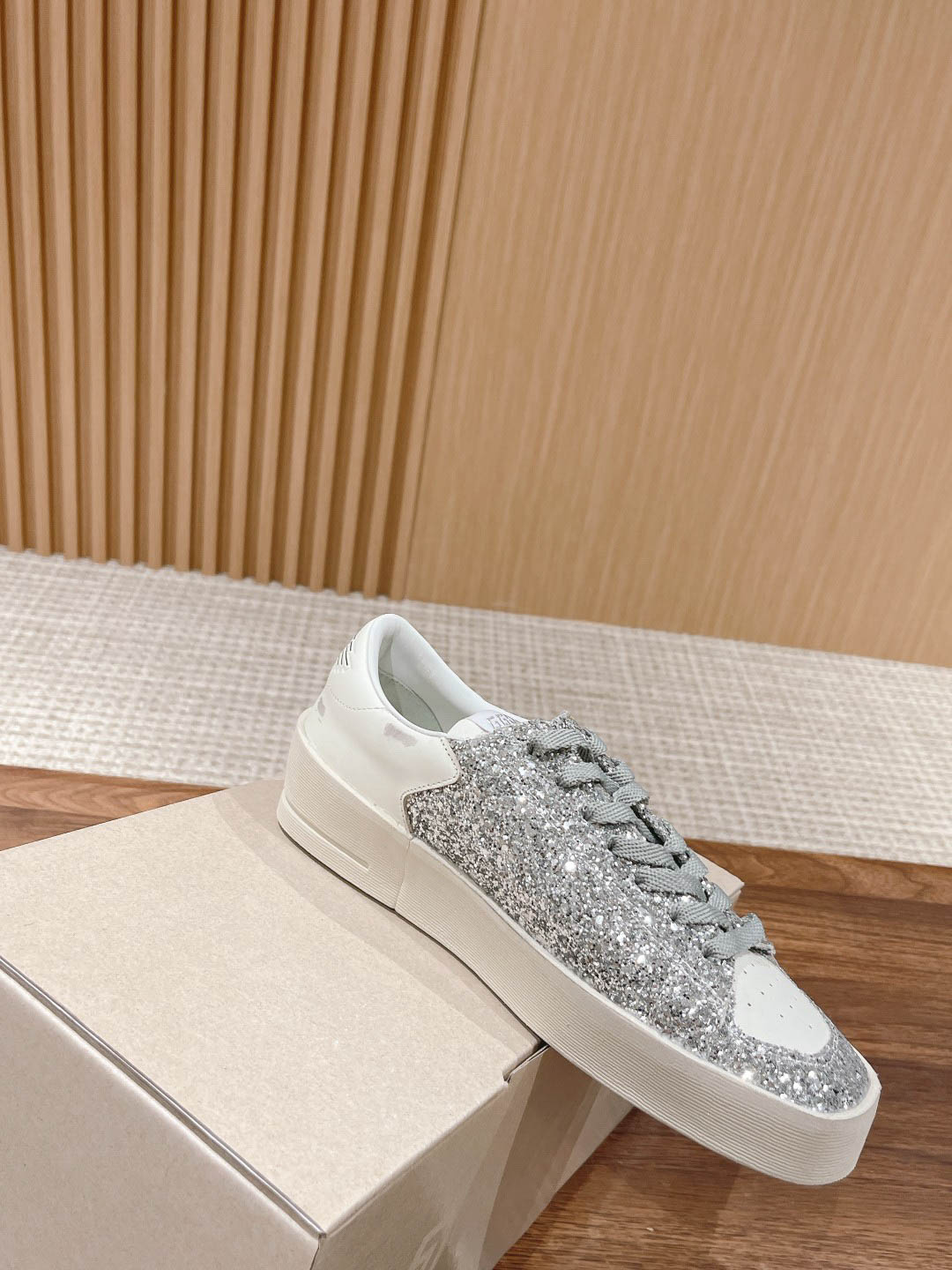 Giày Golden Goose Stardan White Grey Best Quality