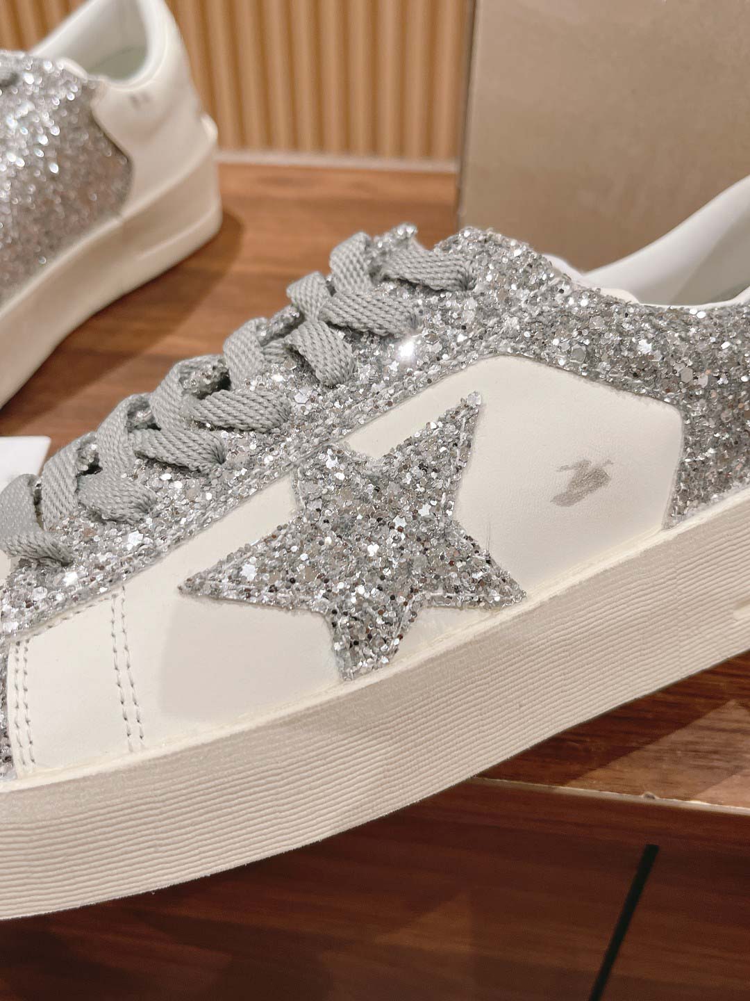 Giày Golden Goose Stardan White Grey Best Quality