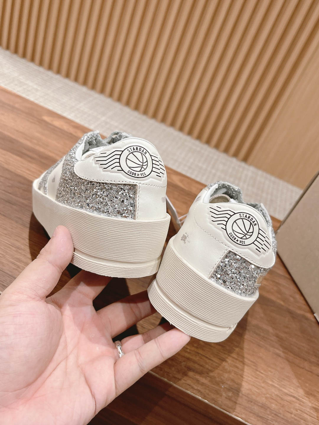 Giày Golden Goose Stardan White Grey Best Quality