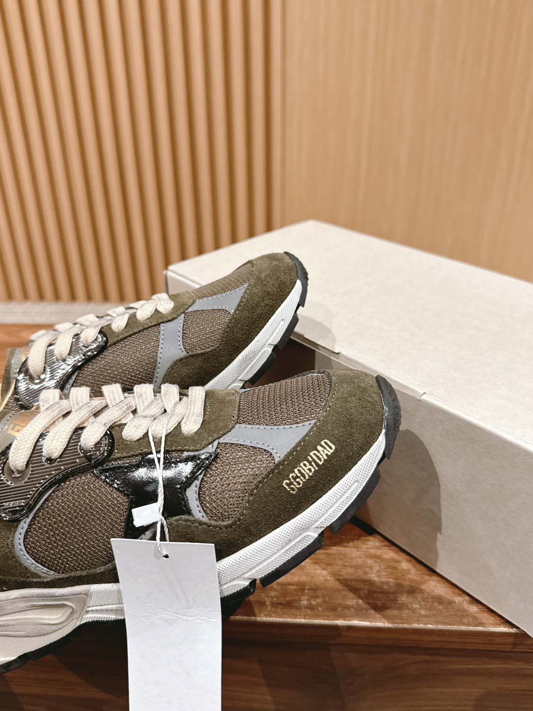 Giày Golden Goose  Women Running Dad Green Best Quality