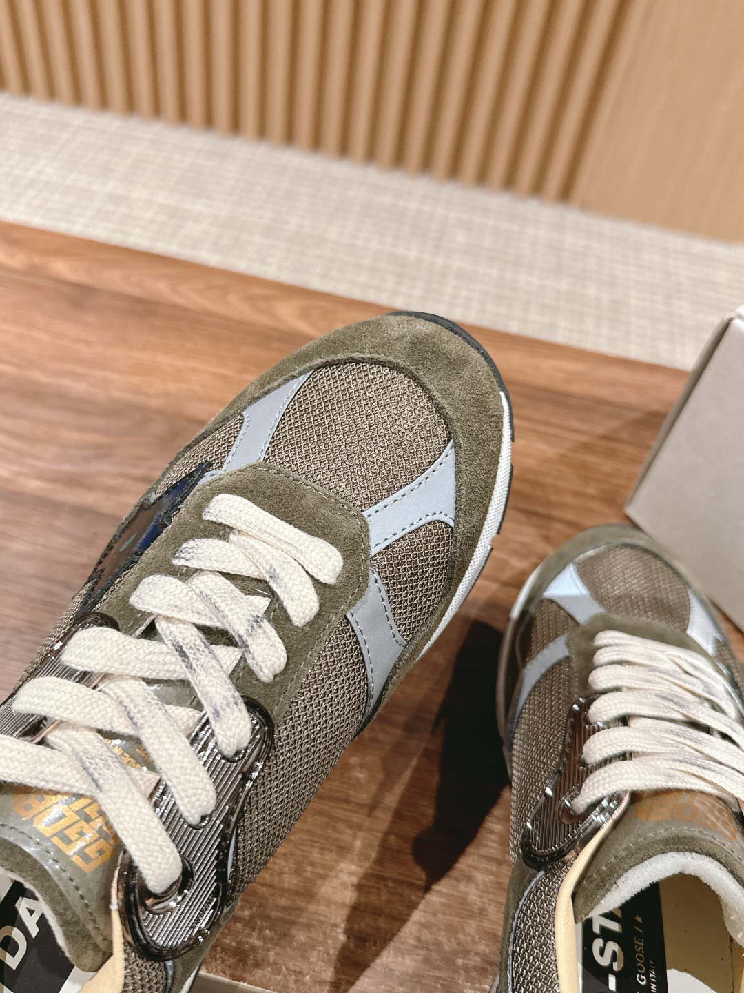 Giày Golden Goose  Women Running Dad Green Best Quality