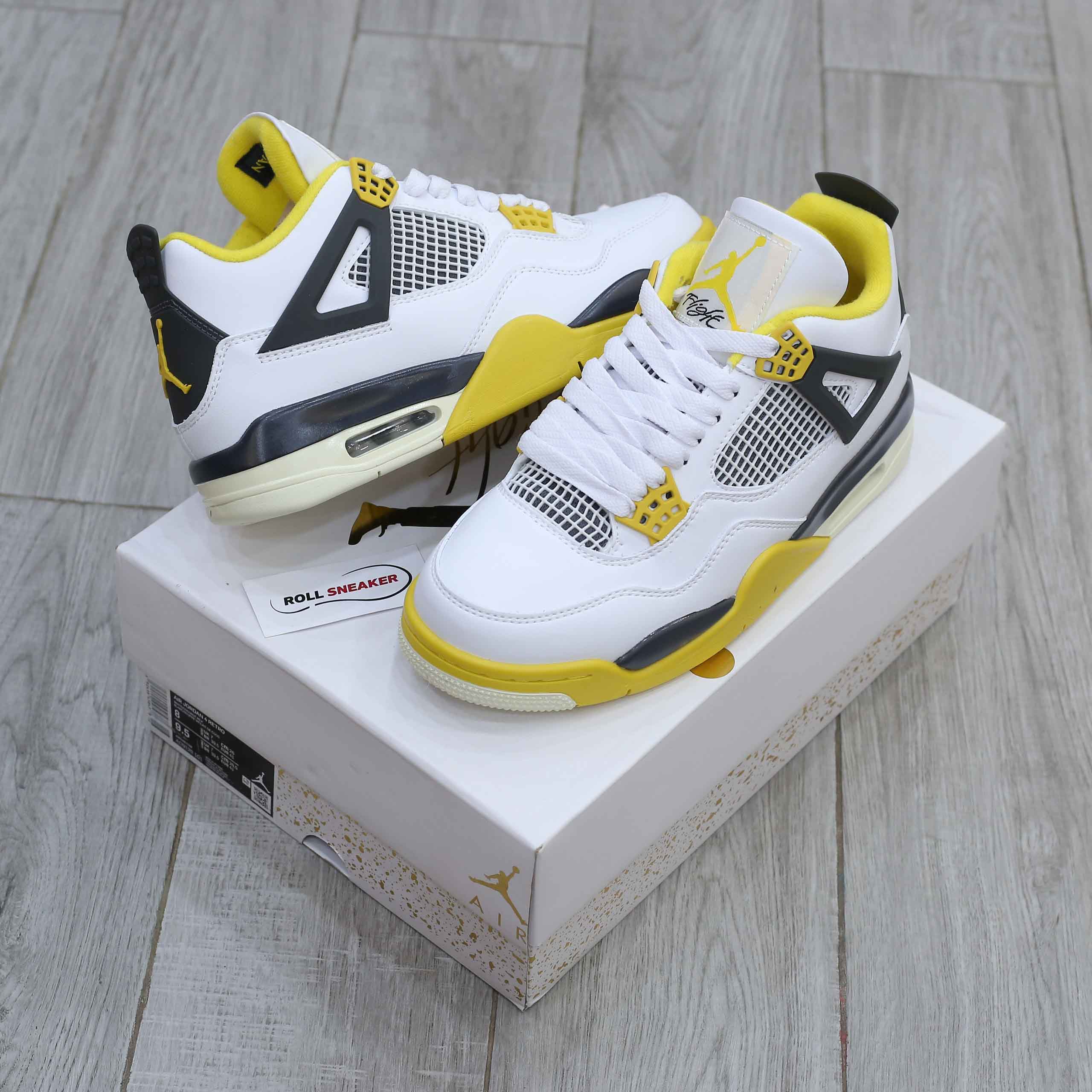 Giày Jordan 4 Retro Vivid Sulfur Like Auth