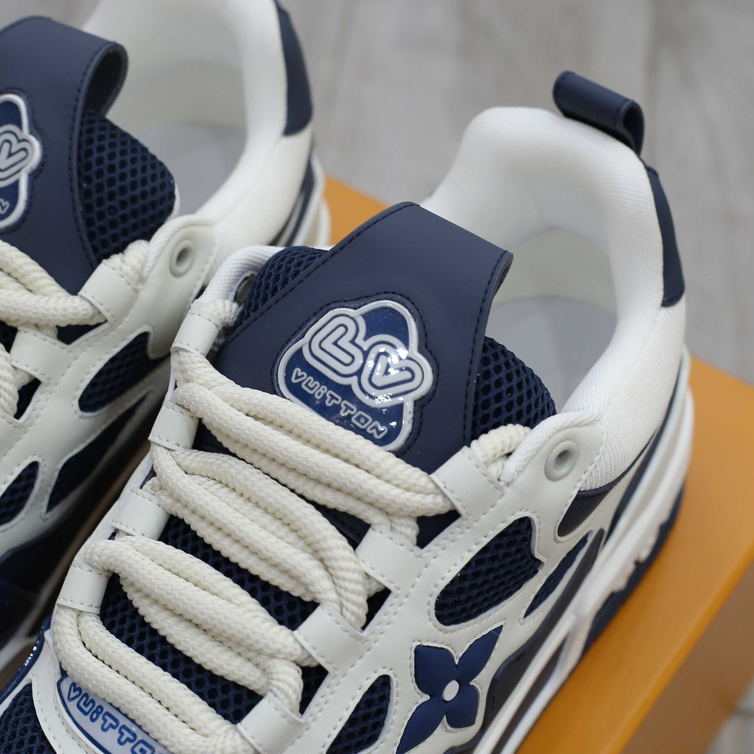 Giày Louis Vuitton LV Skate Sneaker Marine White Best Quality