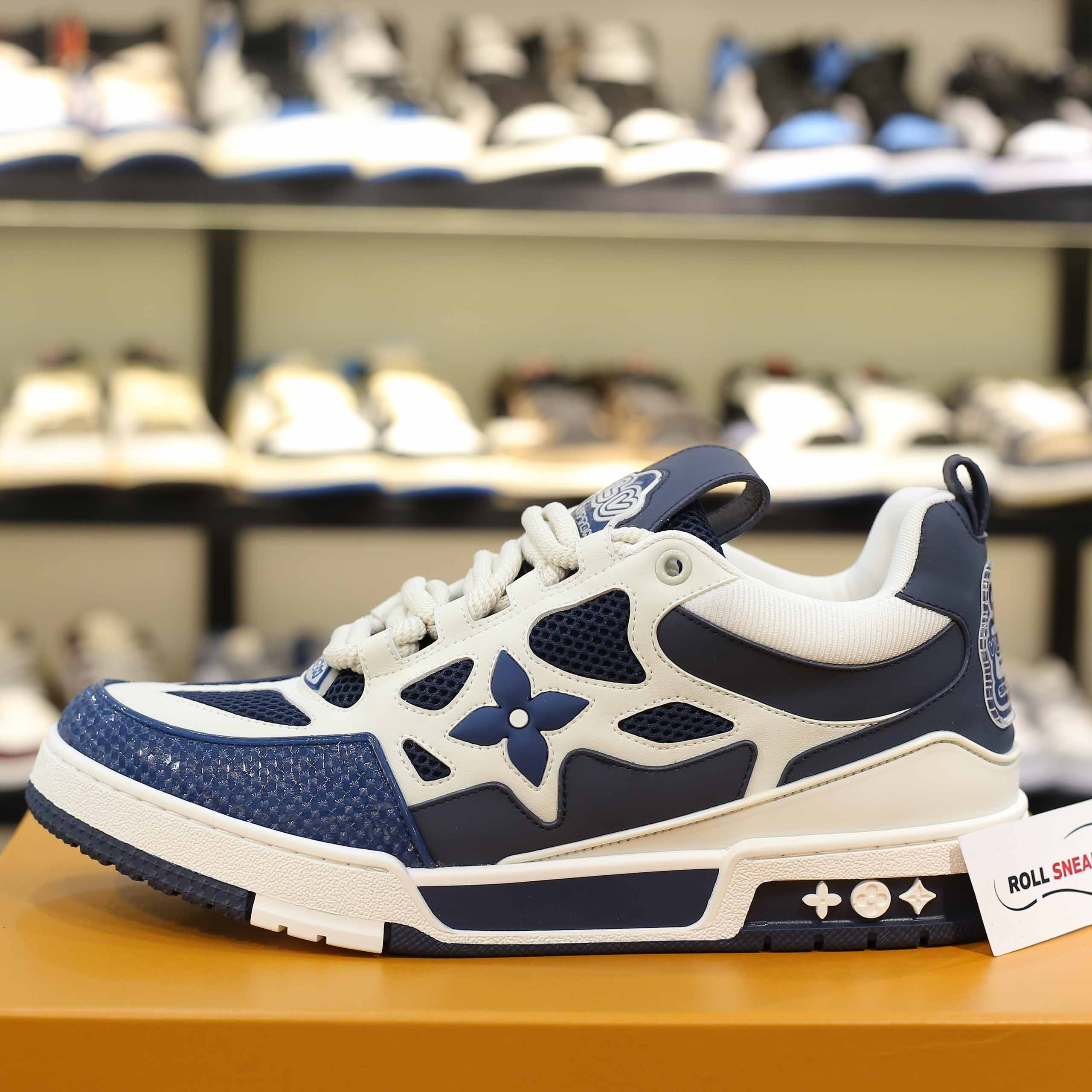Giày Louis Vuitton LV Skate Sneaker Marine White Best Quality