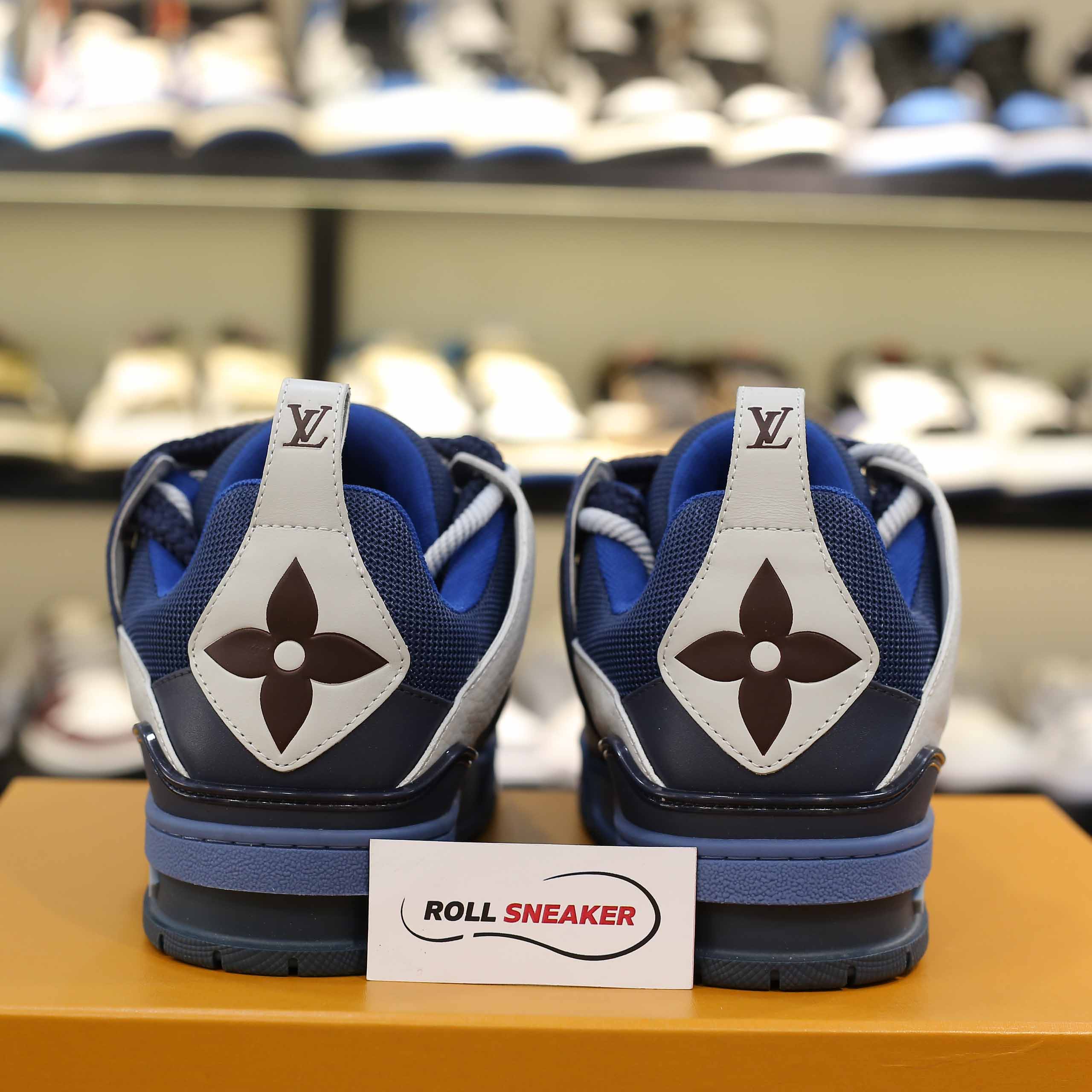 Giày Louis Vuitton Lv Skate Trainers Navy Best Quality