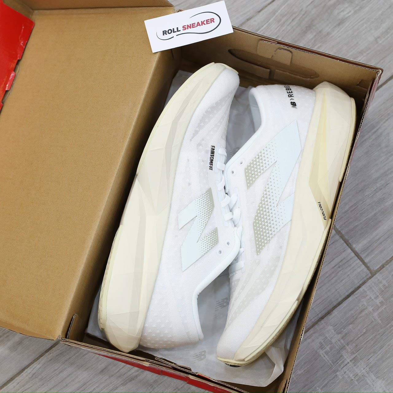 Giày New Balance FuelCell Rebel V4 - White Like Auth