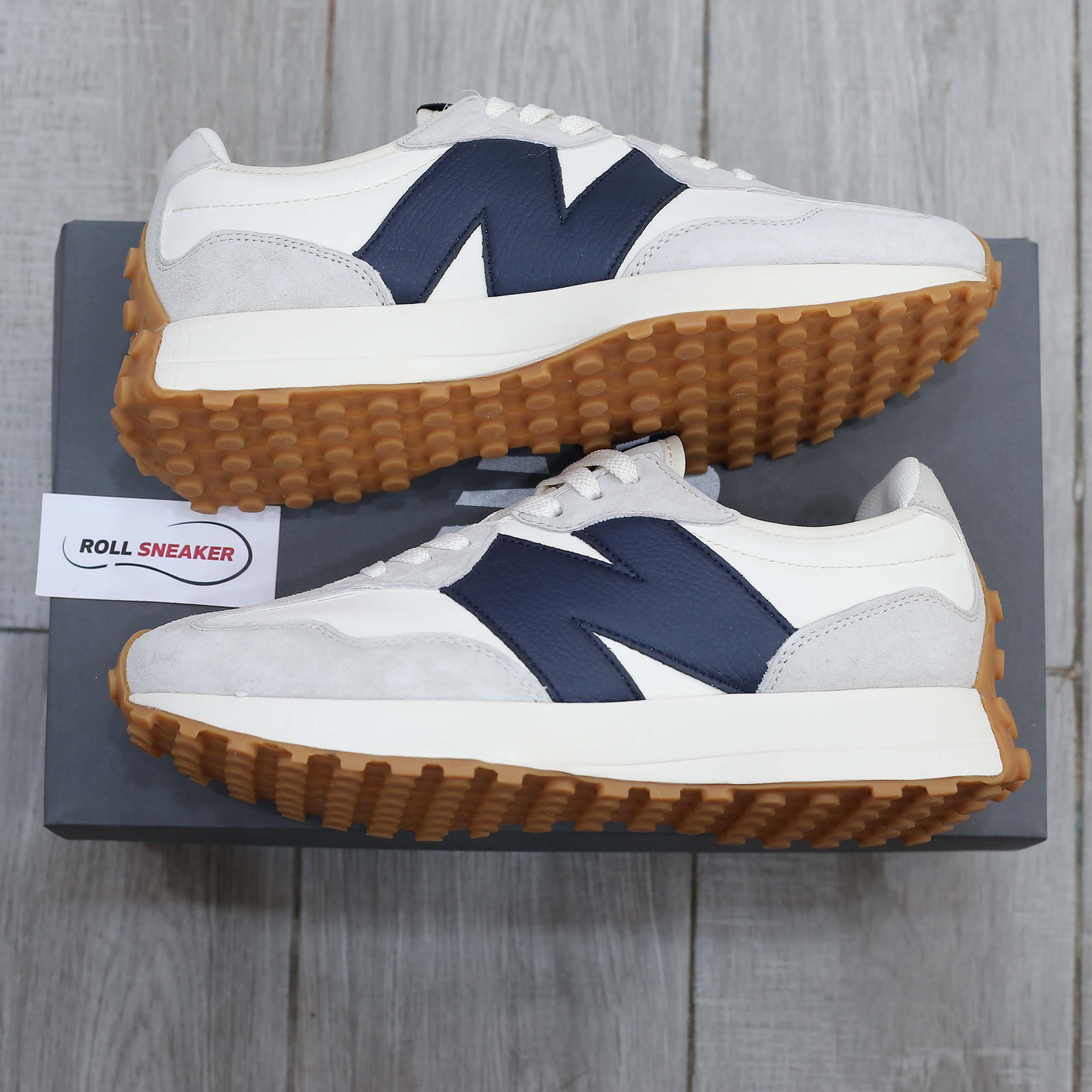 Giày New Balance Wmns 327 ‘Grey Navy’ Like Auth