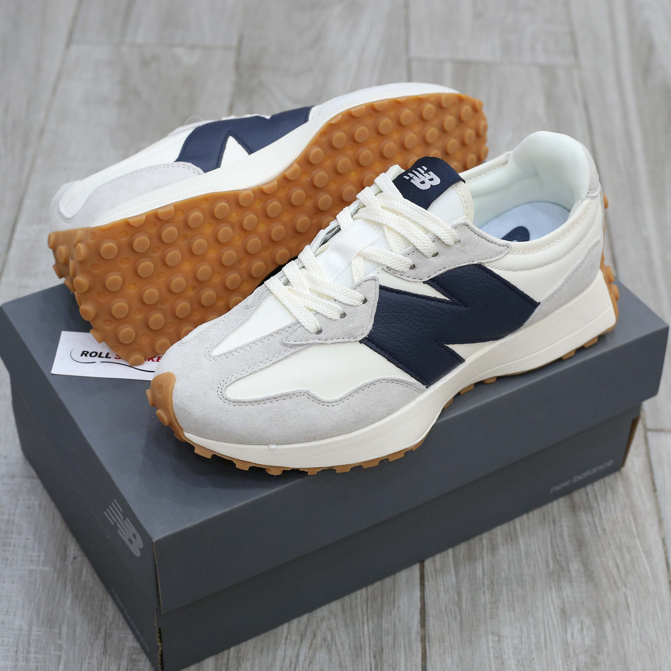 Giày New Balance Wmns 327 ‘Grey Navy’ Like Auth