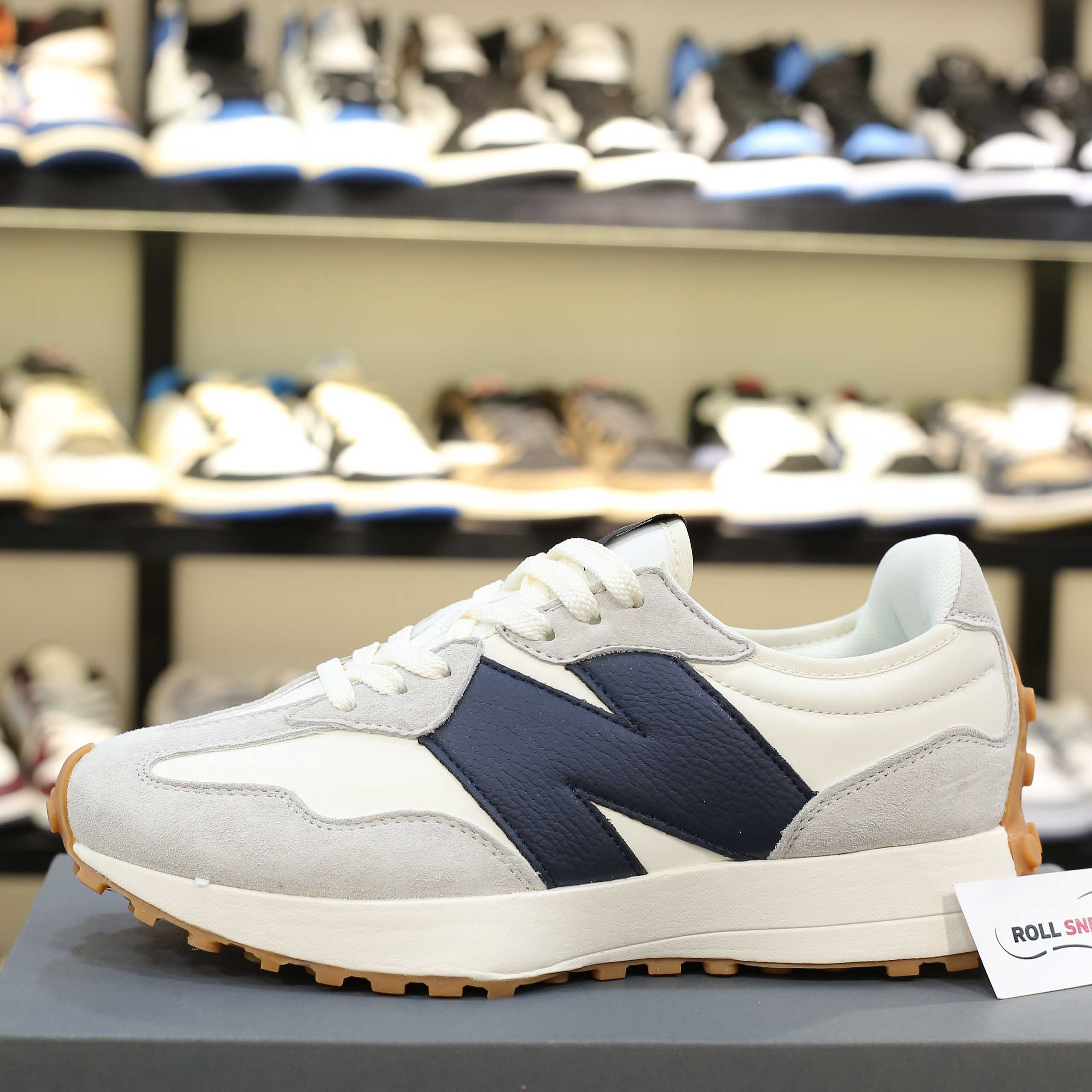 Giày New Balance Wmns 327 ‘Grey Navy’ Like Auth