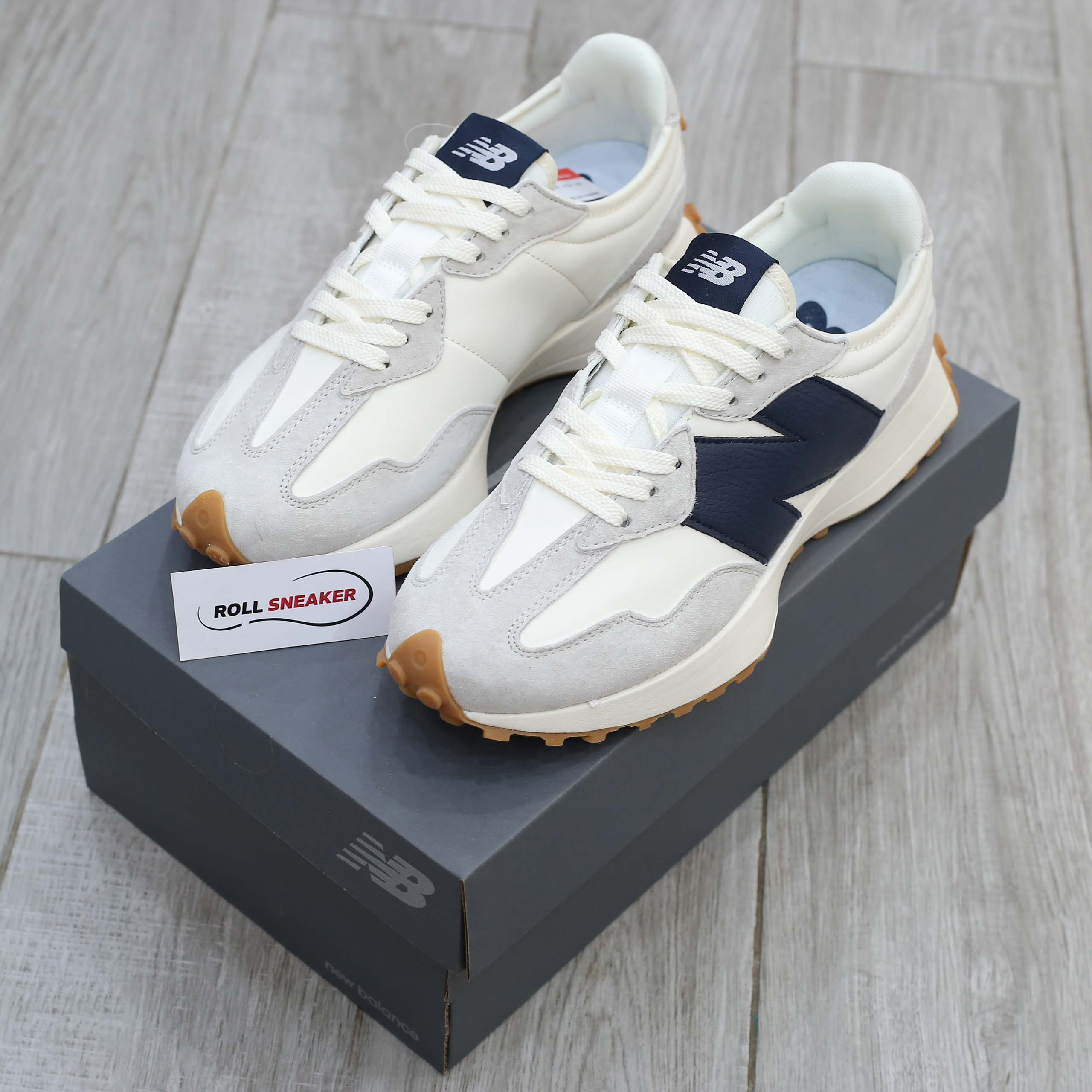 Giày New Balance Wmns 327 ‘Grey Navy’ Like Auth