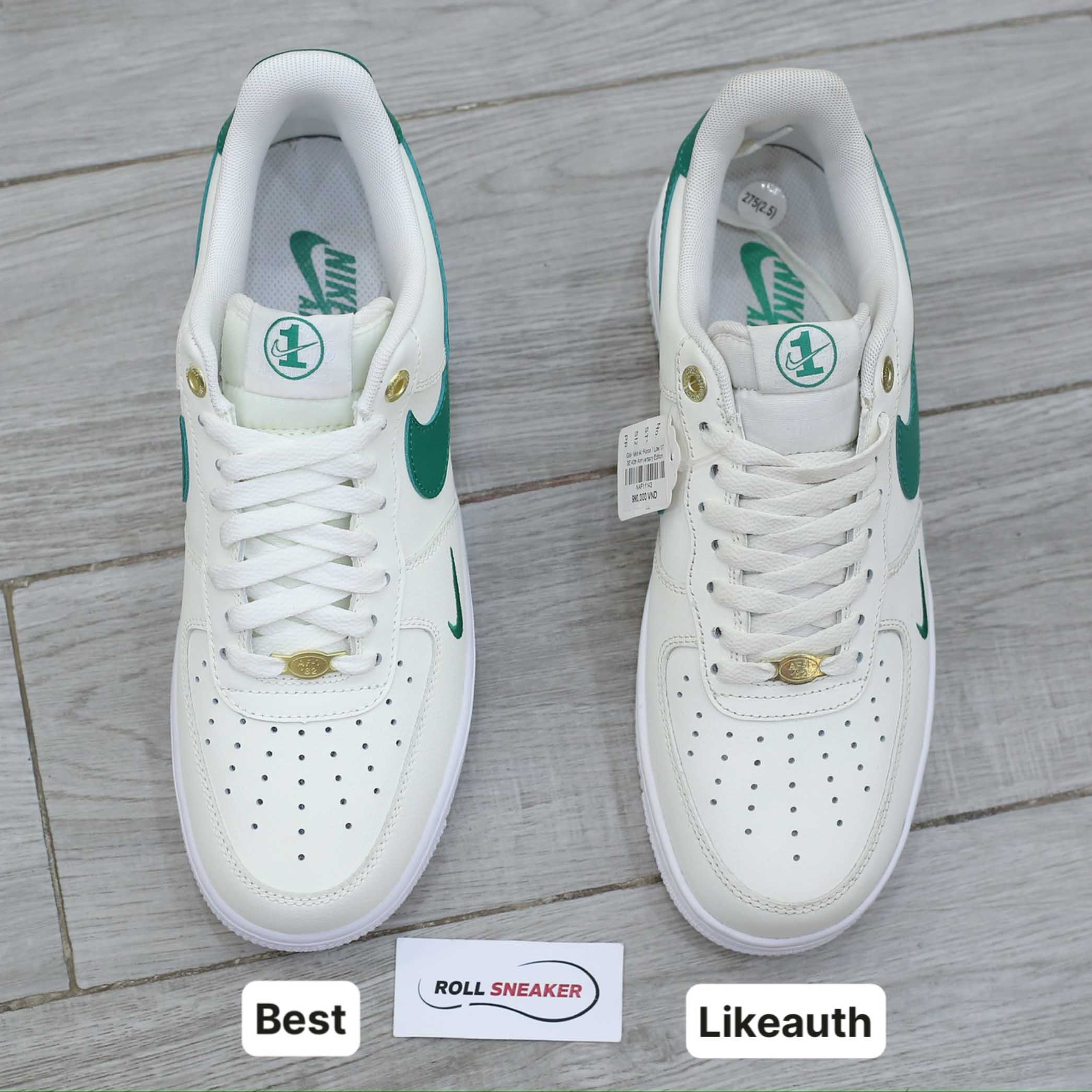 Giày Nike Air Force 1 Low ’07 SE 40th Anniversary Edition Sail Malachite Best Quality