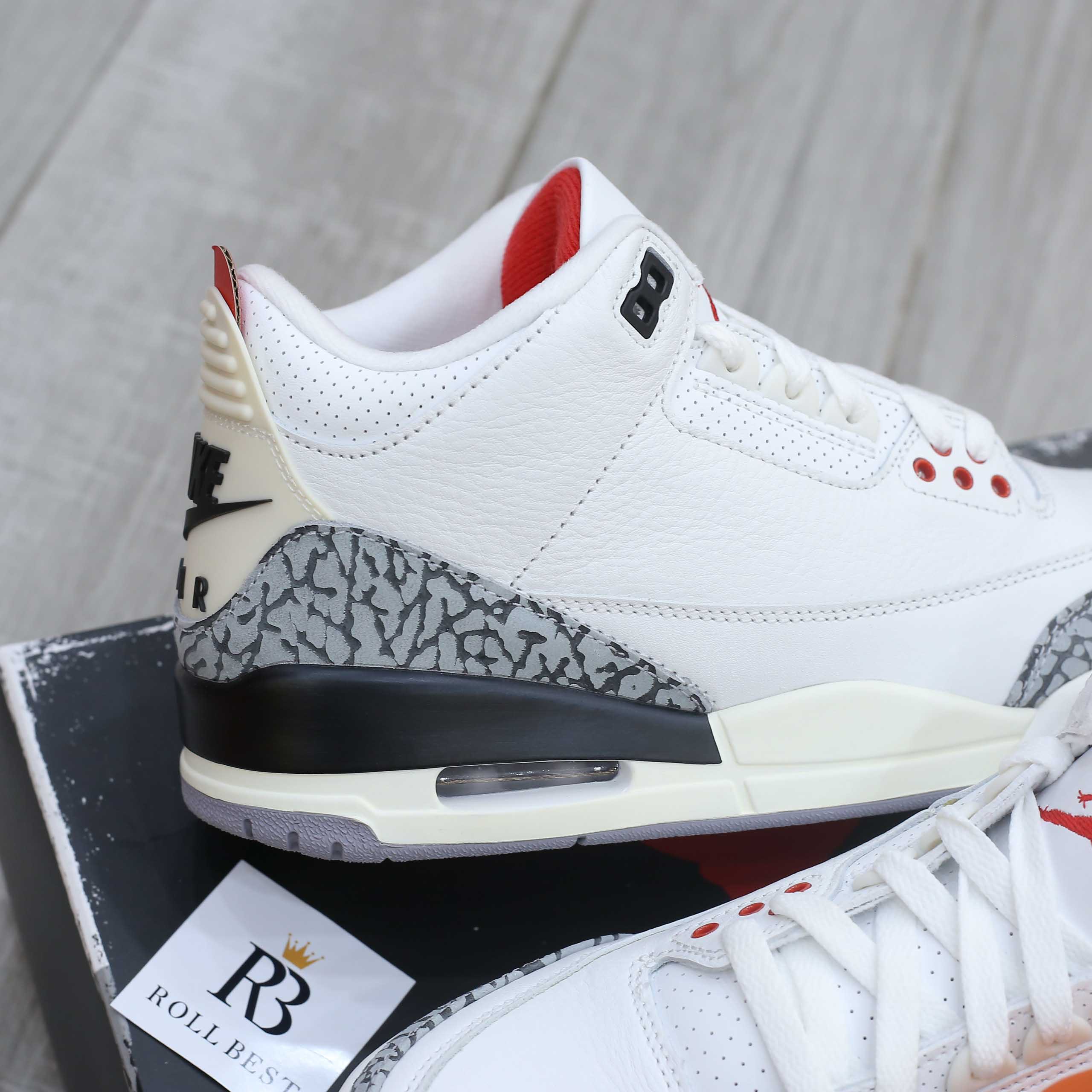 Giày Nike Air Jordan 3 Retro White Cement Reimagined Best Quality