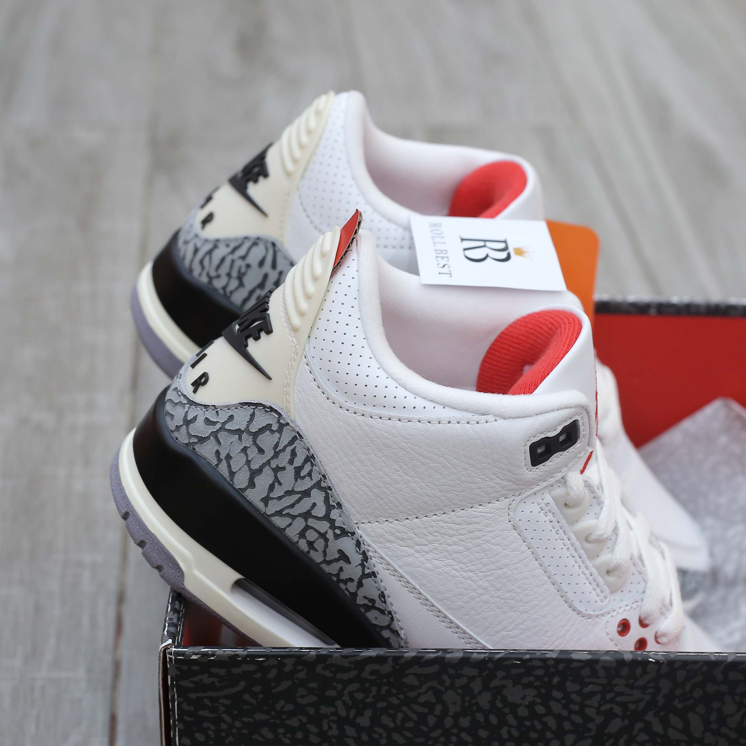 Giày Nike Air Jordan 3 Retro White Cement Reimagined Best Quality