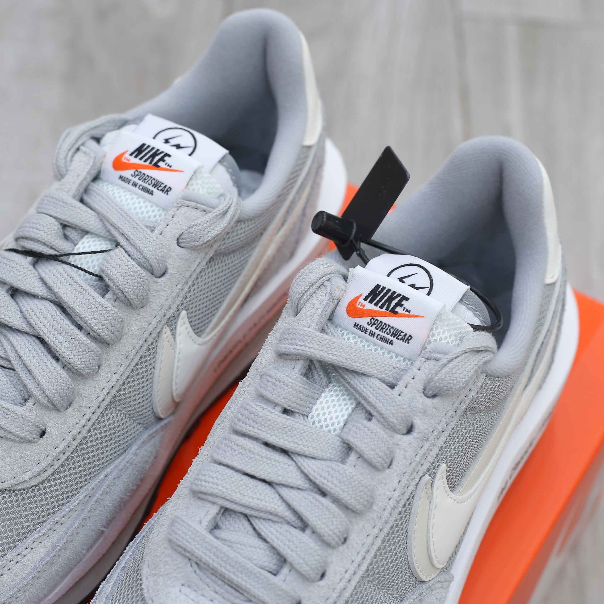 Giày Nike Fragment Design x Sacai x LDV Waffle ‘Light Smoke Grey’ Best Quality