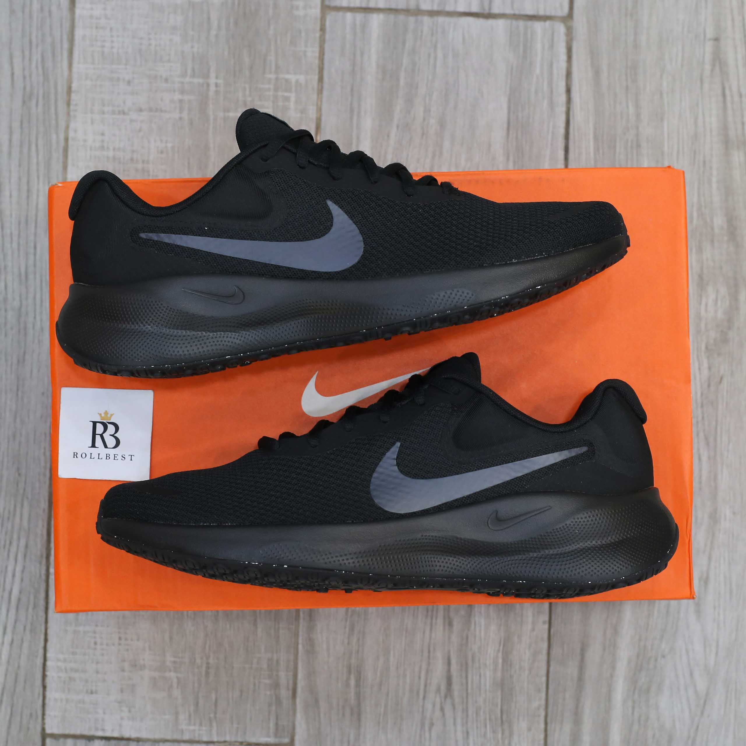 Giày Nike Revolution 7 Extra Wide ‘Black Off Noir’ Like Auth