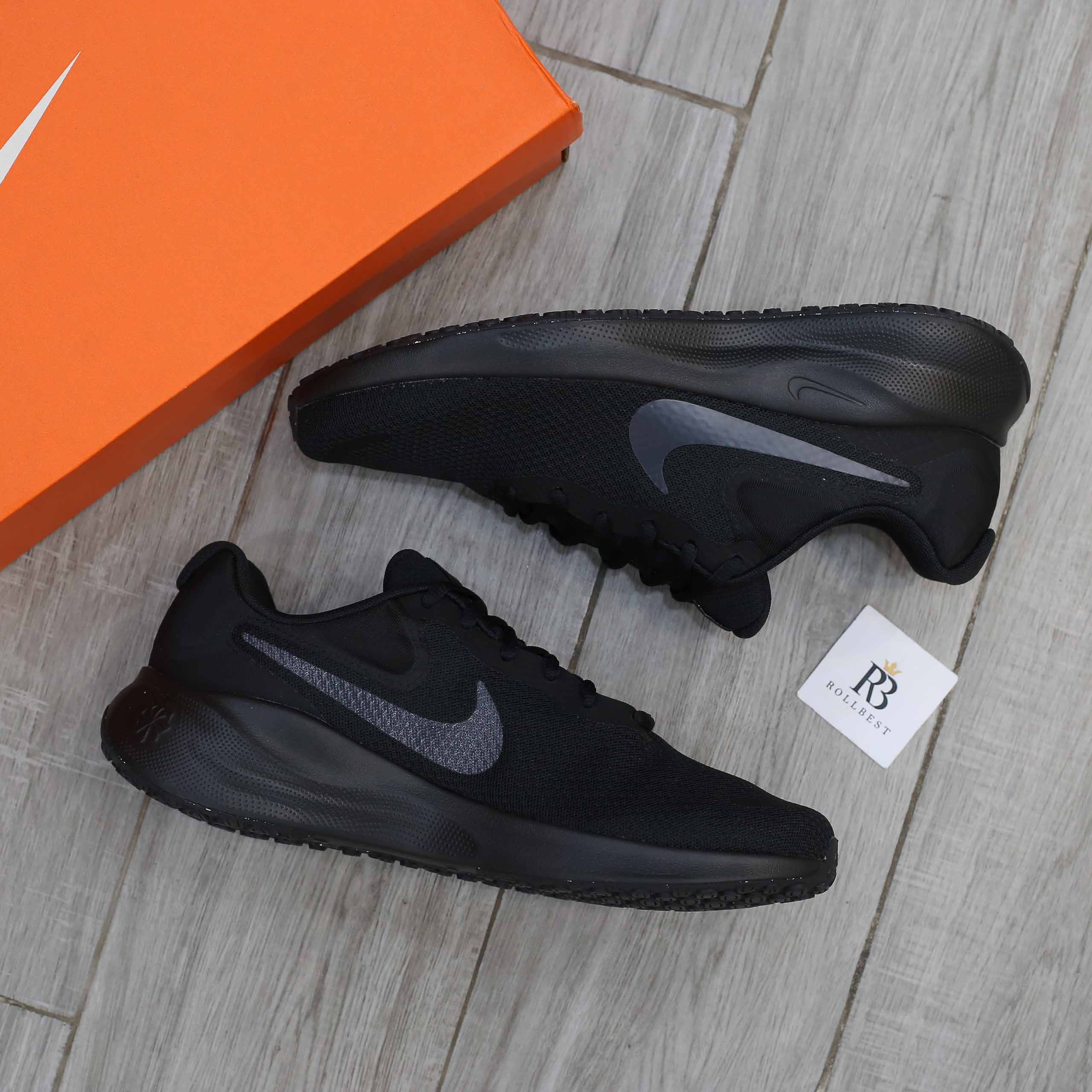 Giày Nike Revolution 7 Extra Wide ‘Black Off Noir’ Like Auth