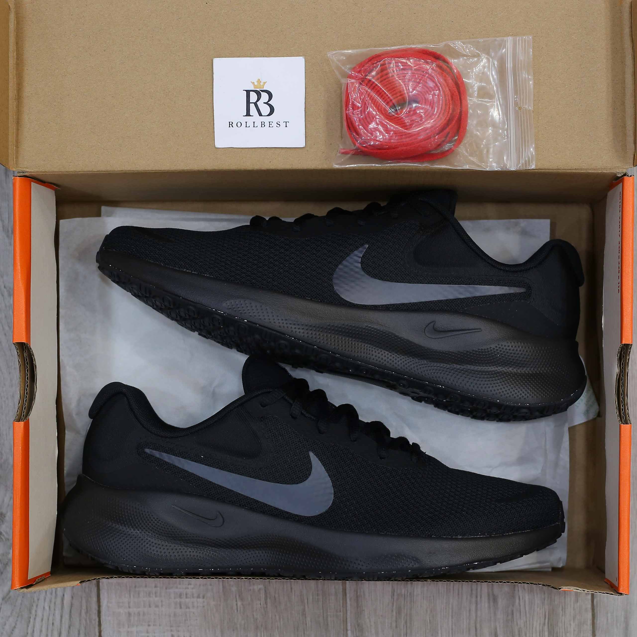 Giày Nike Revolution 7 Extra Wide ‘Black Off Noir’ Like Auth