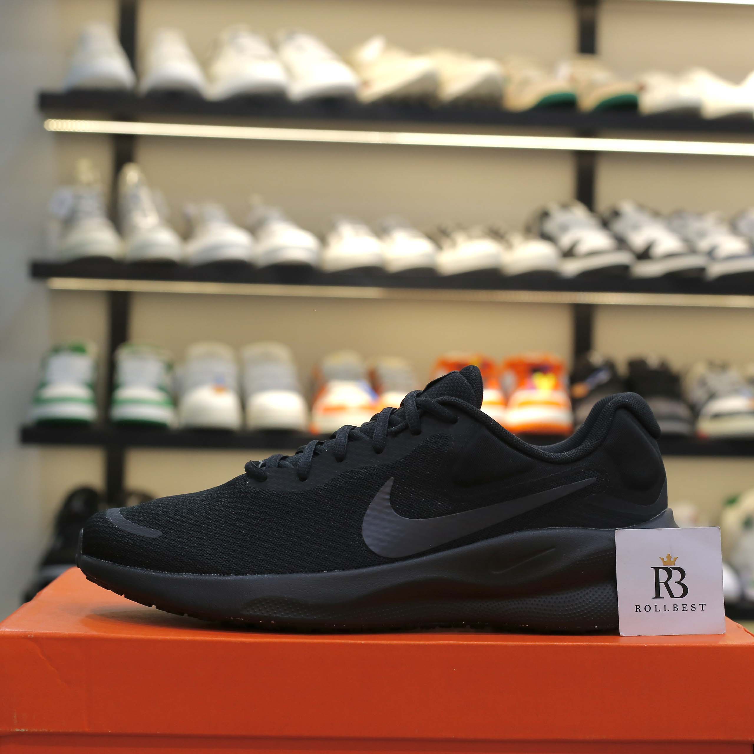 Giày Nike Revolution 7 Extra Wide ‘Black Off Noir’ Like Auth