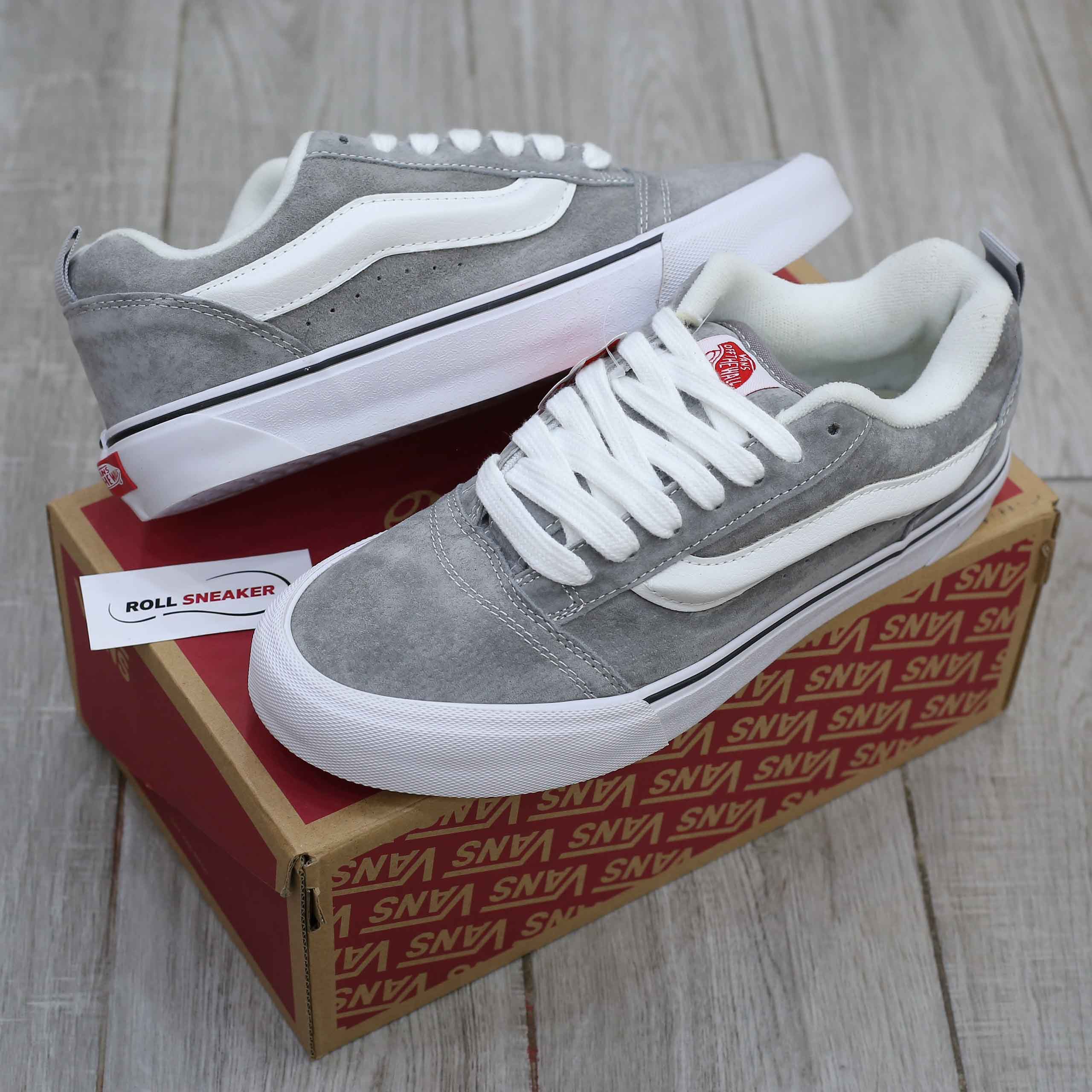 Giày Vans Knu Skool Franchise Gray Like Auth