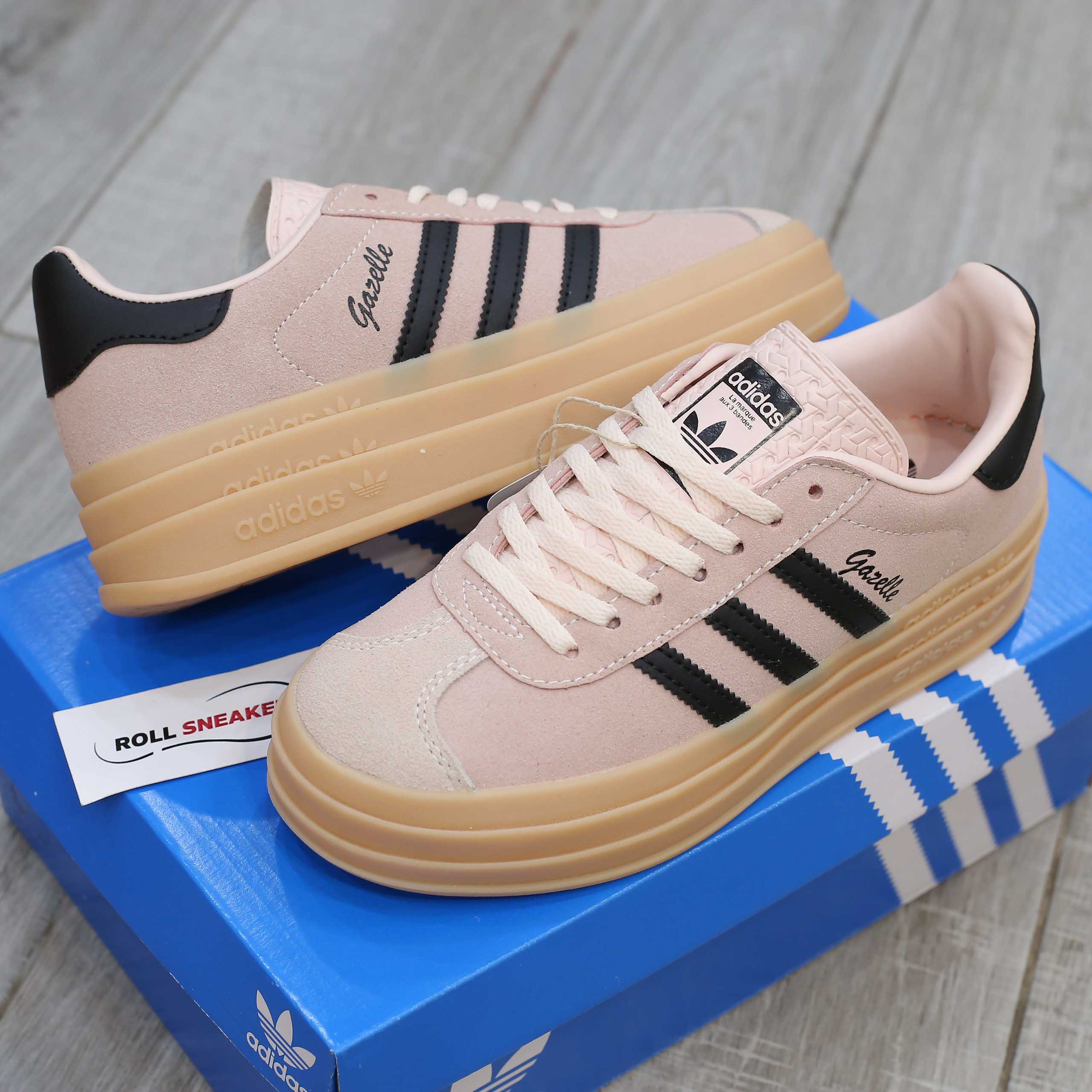 Giày Adidas Gazelle Bold ‘Wonder Quartz Black Gum’ Like Auth