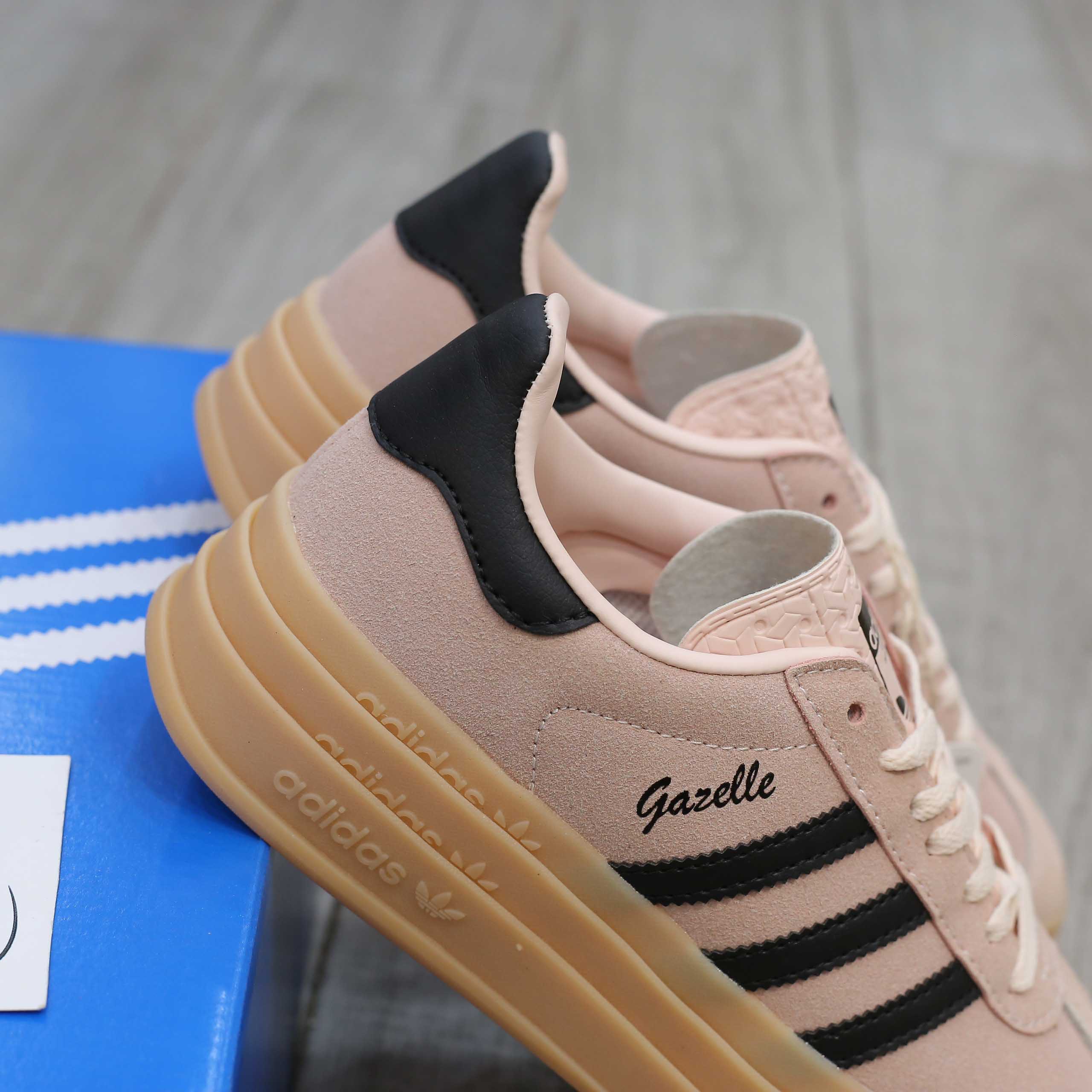 Giày Adidas Gazelle Bold ‘Wonder Quartz Black Gum’ Like Auth