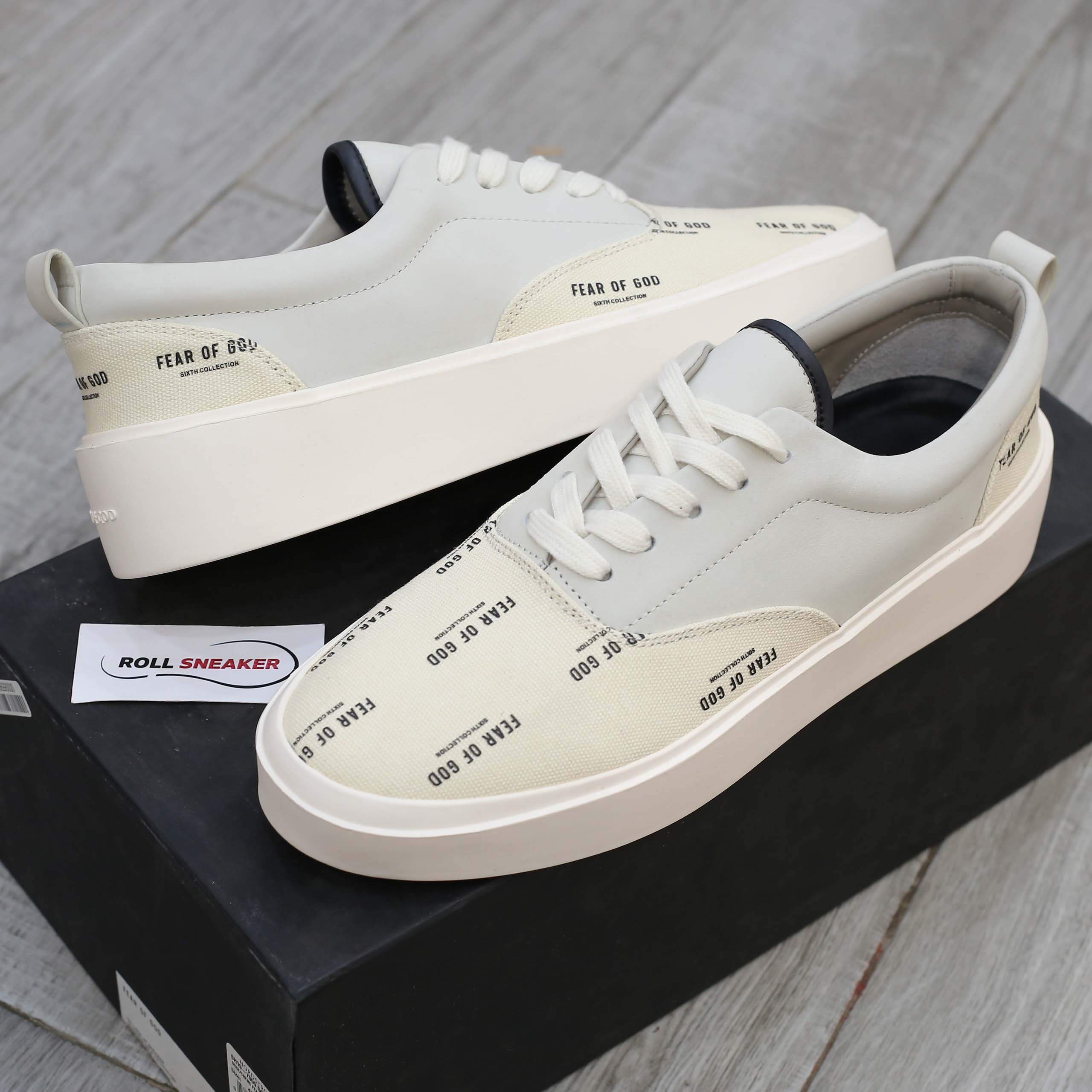 Giày Fear of God 101 Lace Up ‘Bone Cream’ Like Auth