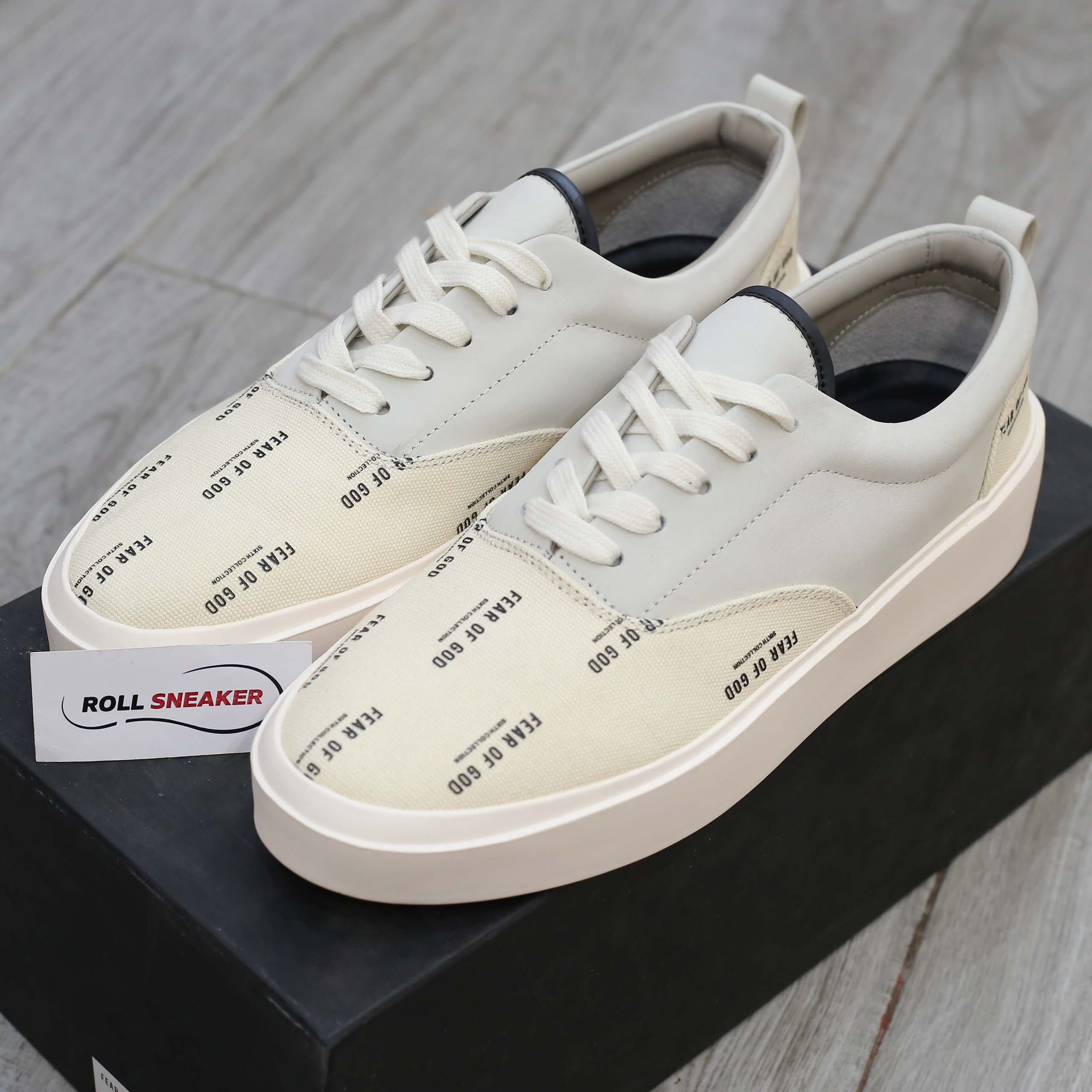 Giày Fear of God 101 Lace Up ‘Bone Cream’ Like Auth