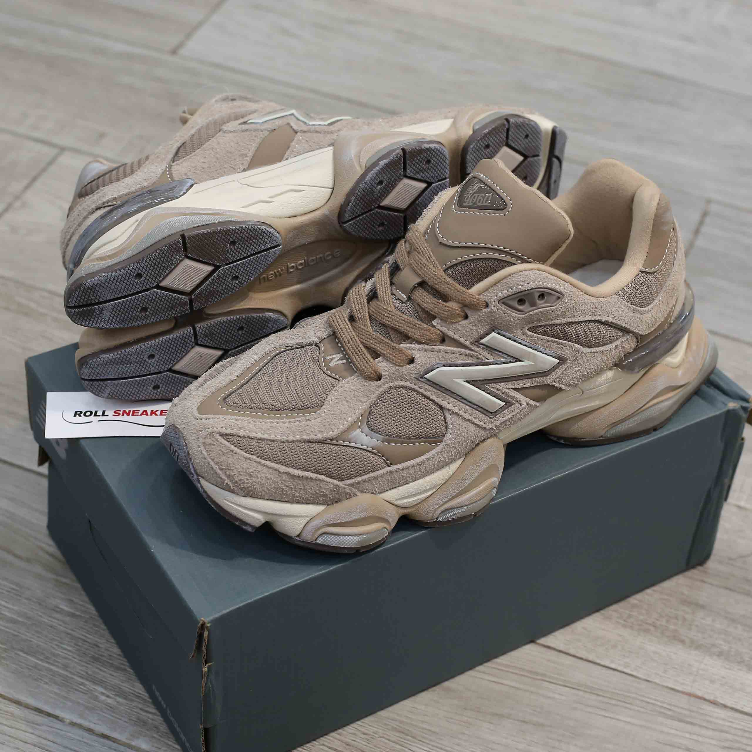 Giày New Balance 9060 Mushroom Timberwolf Like Auth