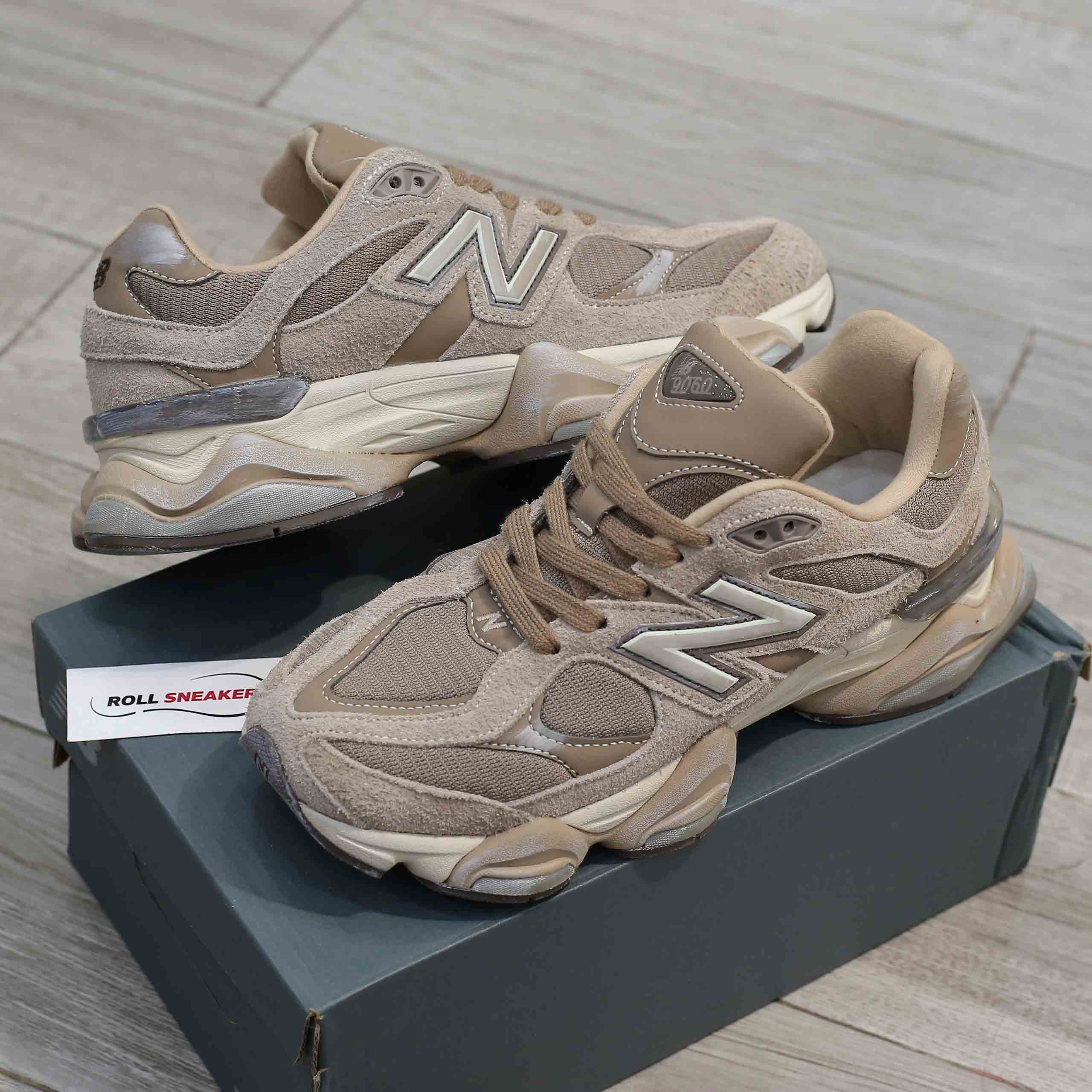 Giày New Balance 9060 Mushroom Timberwolf Like Auth