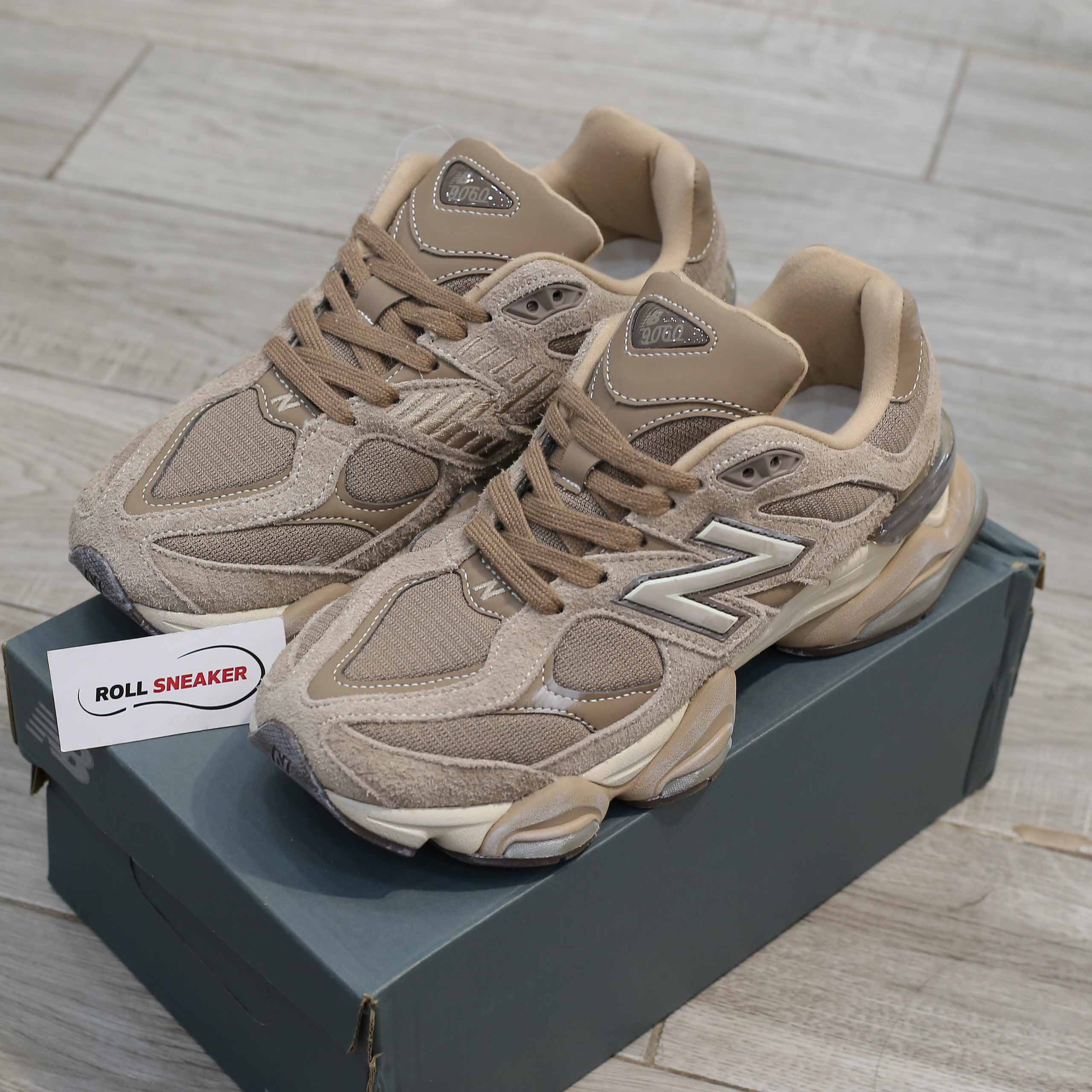Giày New Balance 9060 Mushroom Timberwolf Like Auth