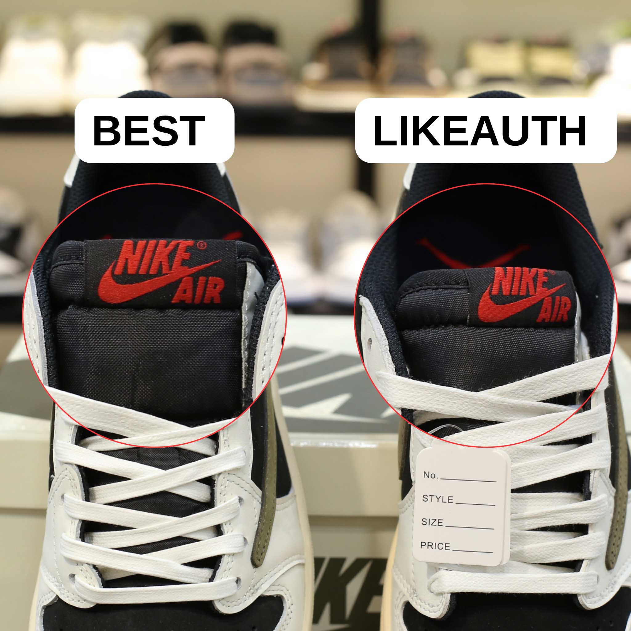 Giày Nike Air Jordan 1 Low Travis Scott ‘Olive’ Best Quality