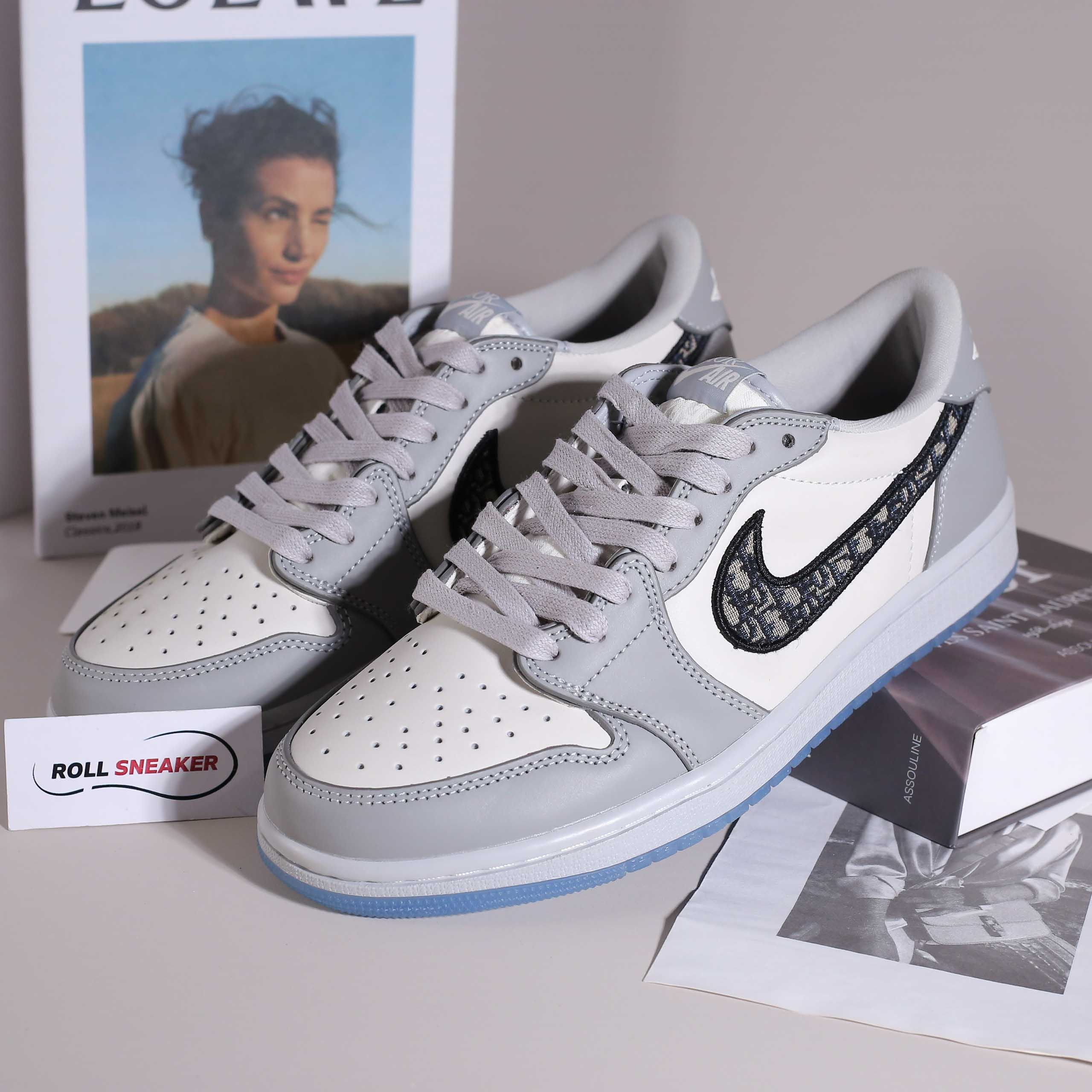 Giày Nike Air Jordan 1 Retro Low Dior Best Quality – Thanh Lý No Box New 100%