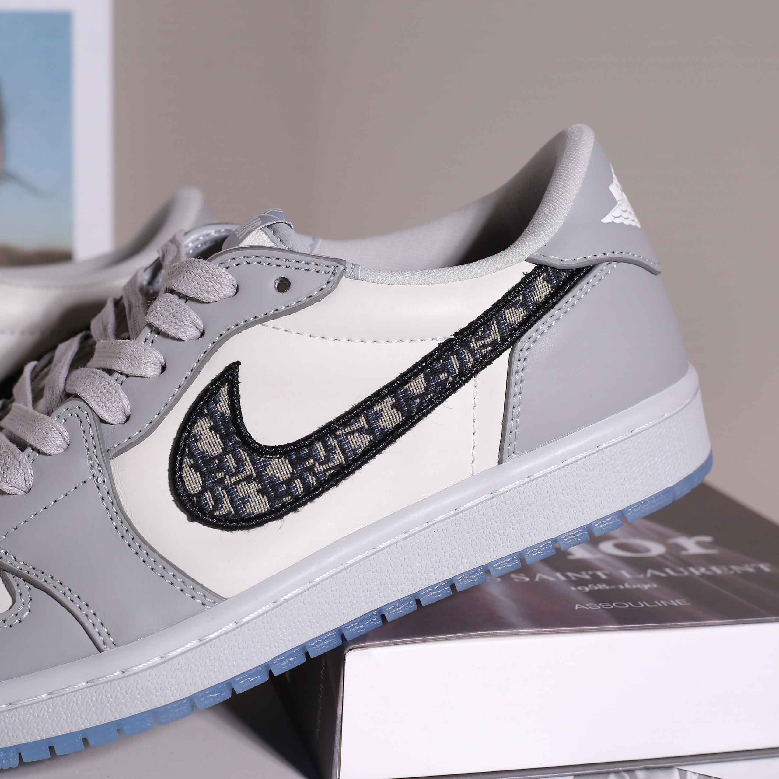 Giày Nike Air Jordan 1 Retro Low Dior Best Quality – Thanh Lý No Box New 100%