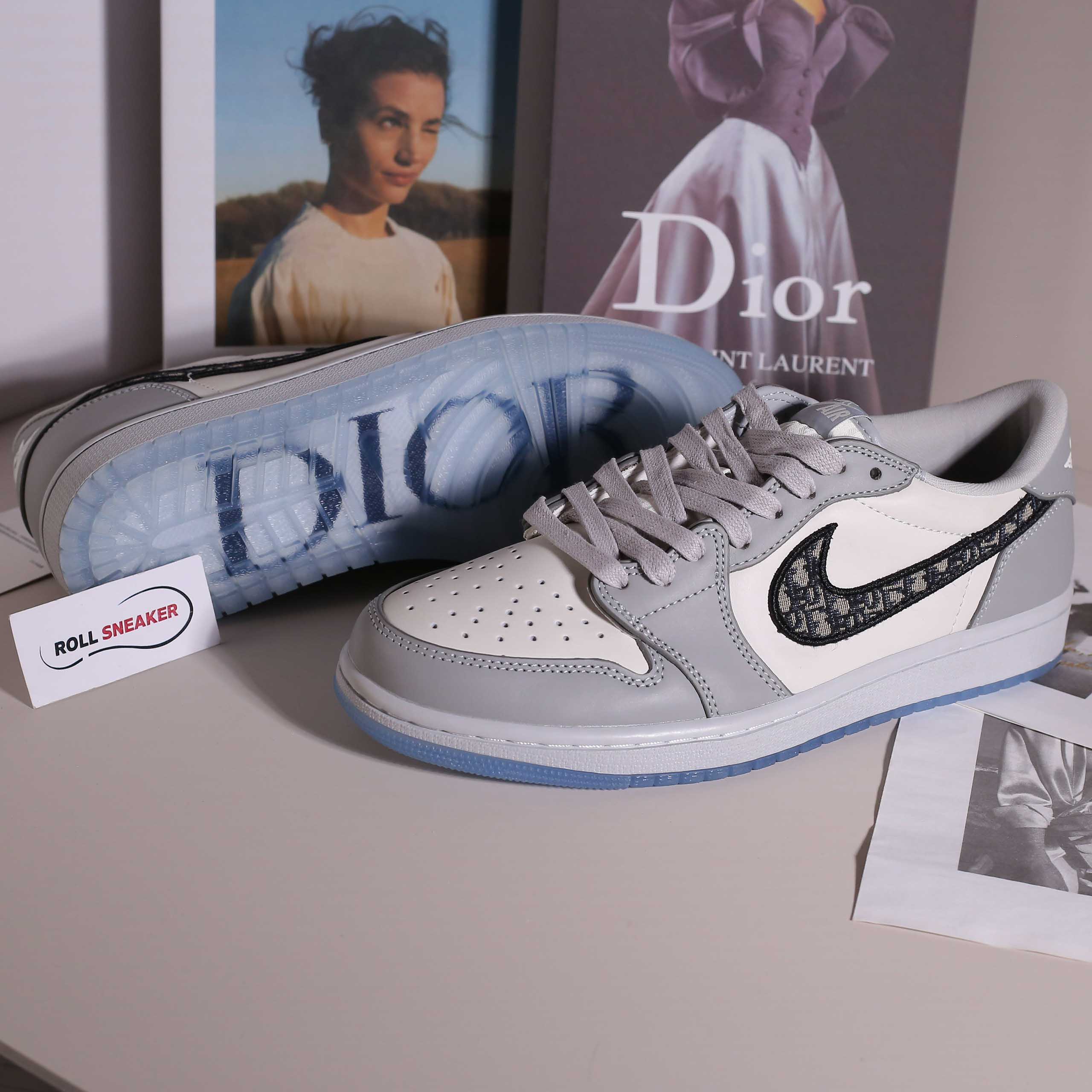 Giày Nike Air Jordan 1 Retro Low Dior Best Quality – Thanh Lý No Box New 100%
