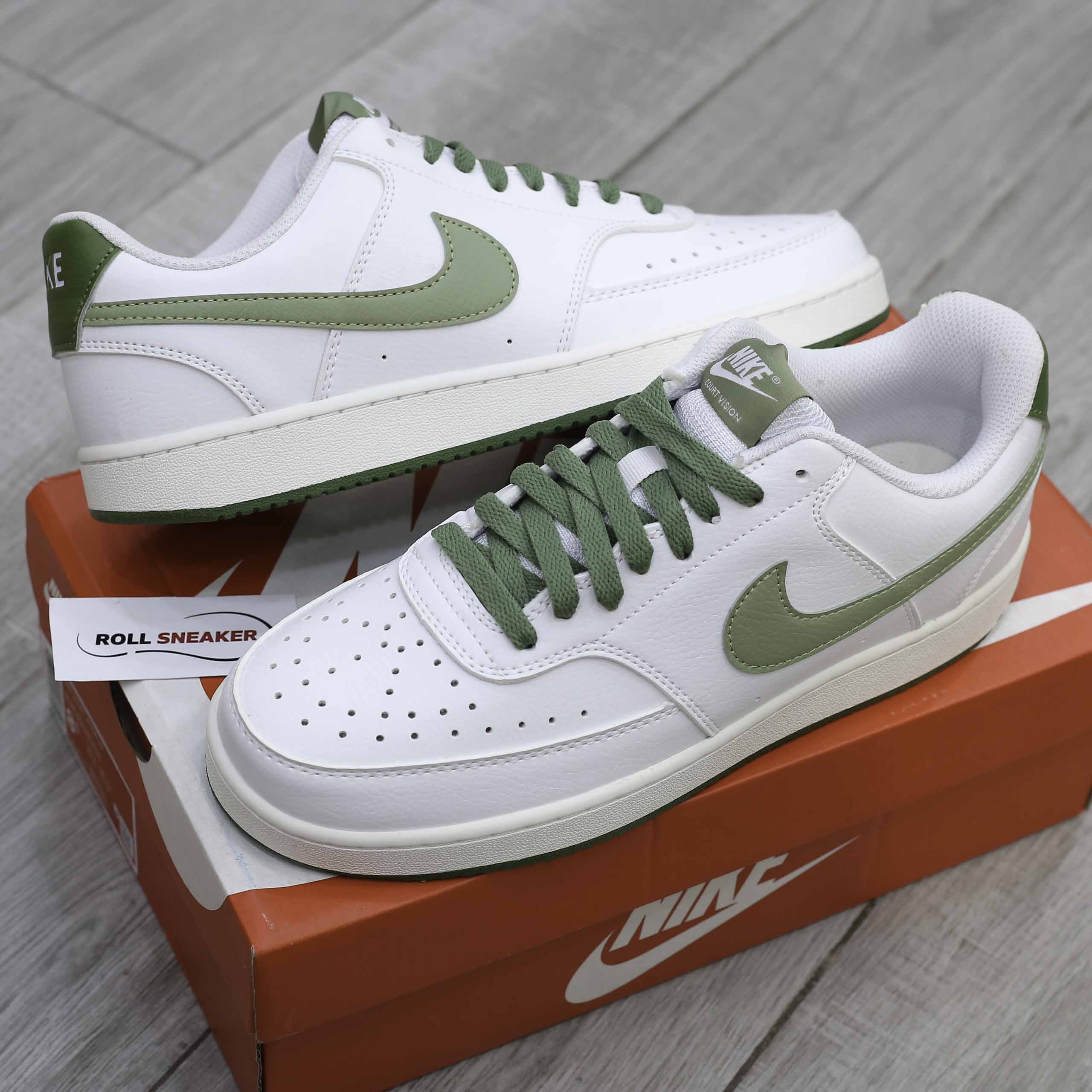 Giày Nike Court Vision Low - White Green Like Auth